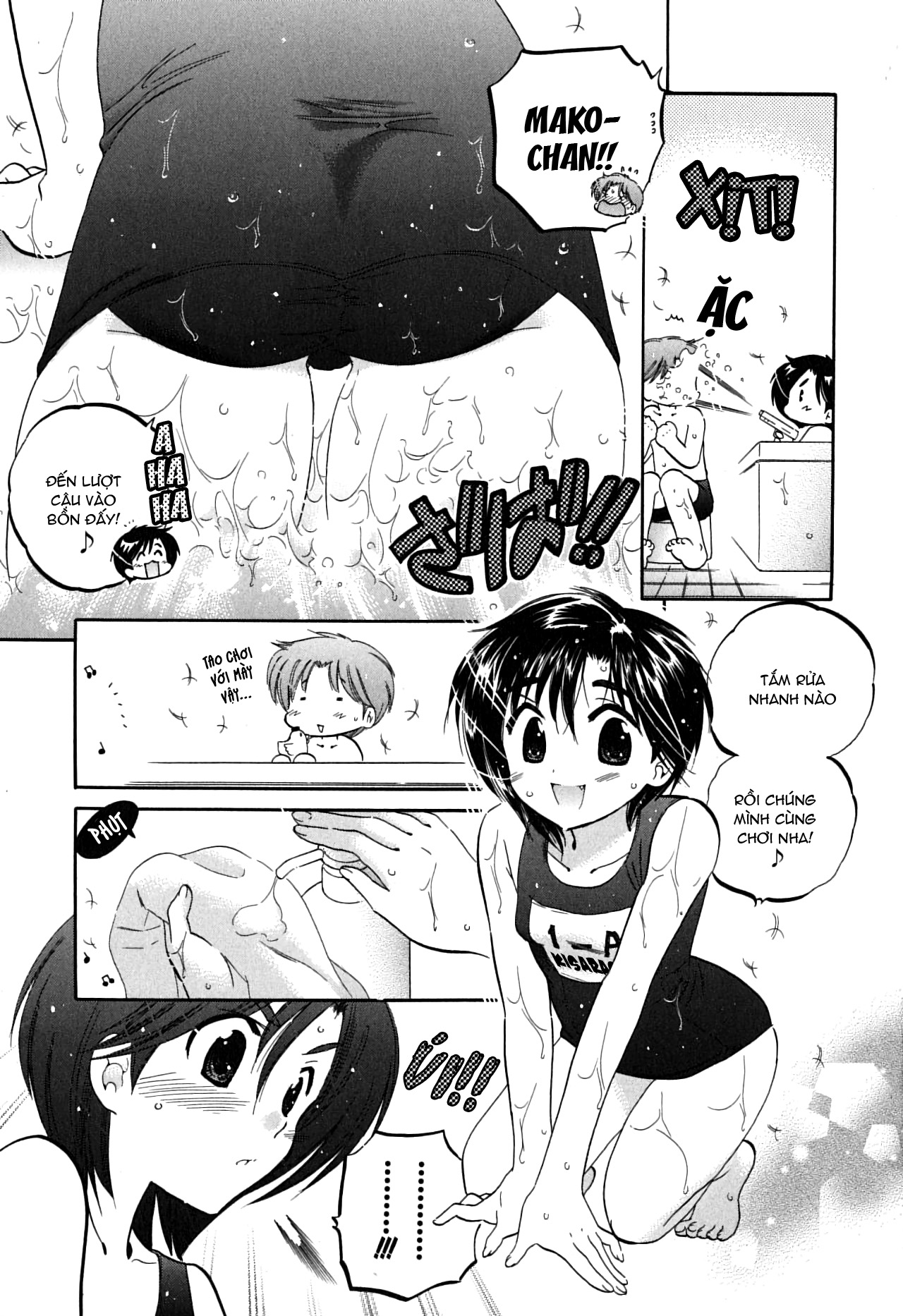 Đọc truyện hentai Mako-chan to Asobo! - Chap 3: Cùng chơi ở nhà tắm nào