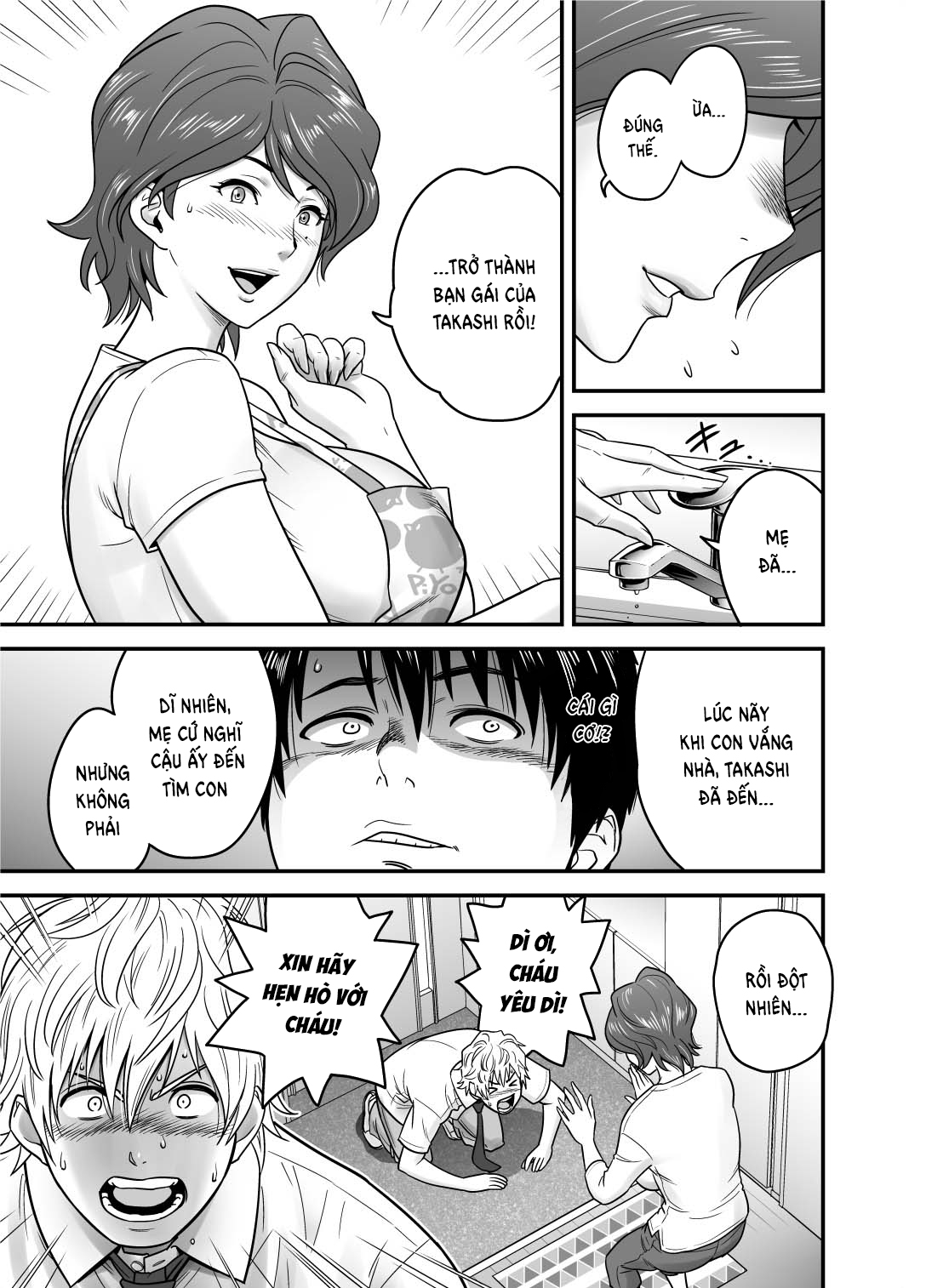Đọc truyện hentai Vì mẹ tôi trở thành người yêu của bạn tôi - Oneshot