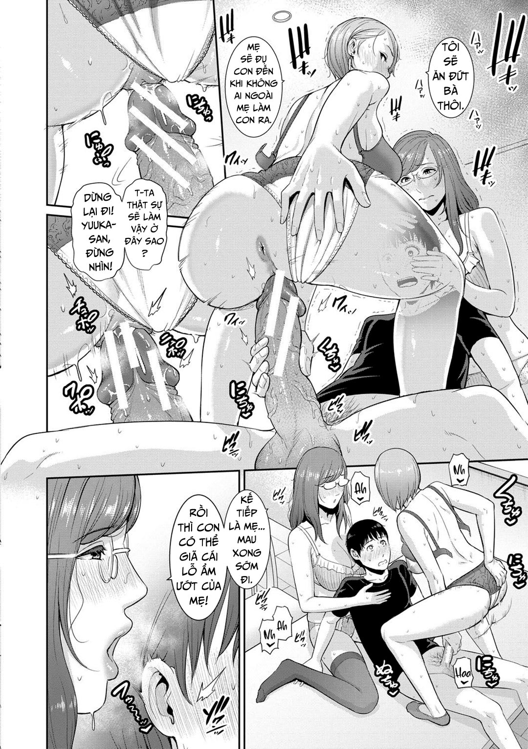 Đọc truyện hentai Ba người mẹ cuồng dâm - Chap 4