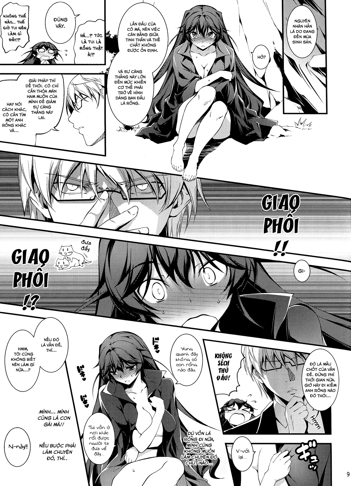 Đọc truyện hentai Anh nhân viên sang dị giới - Chap 3: Anh nhân viên hắc ám và cô nàng rồng Indra