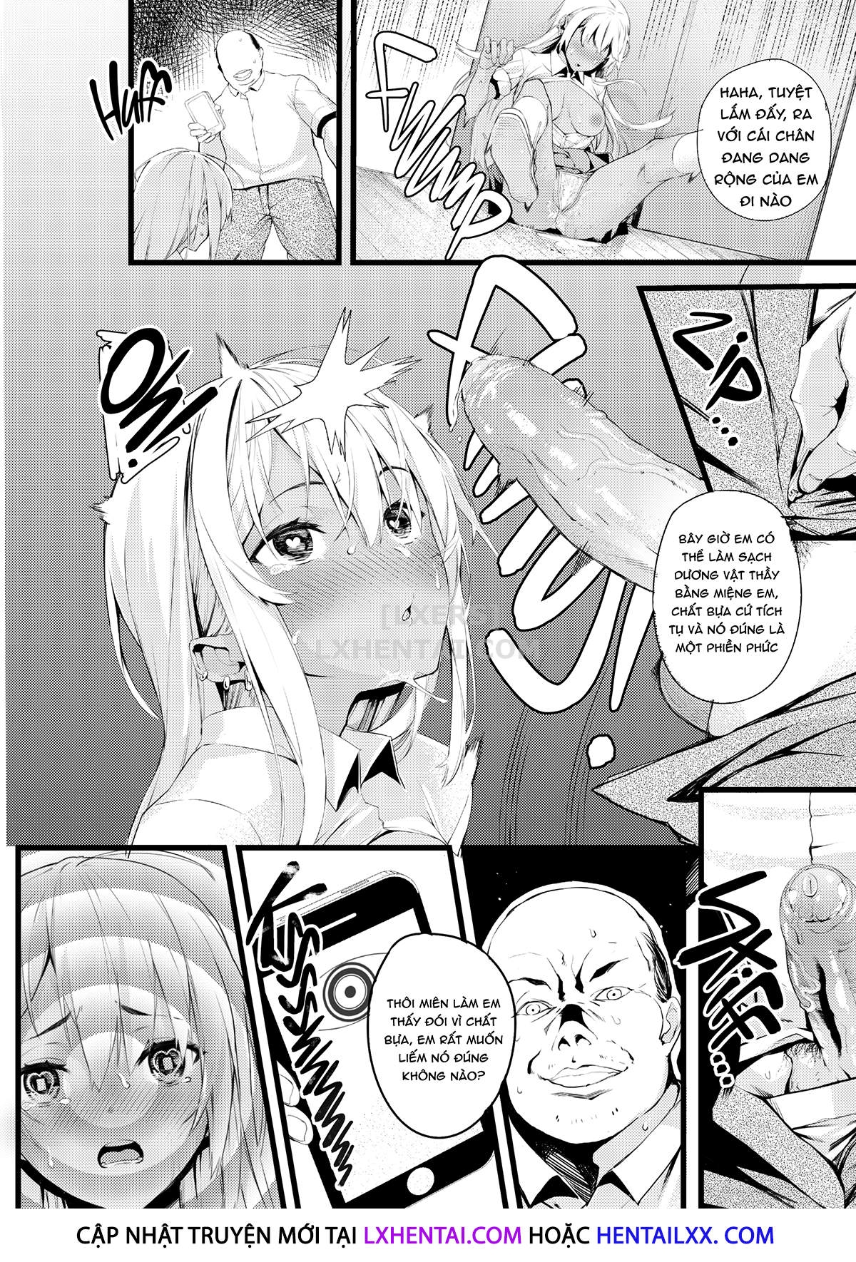 Đọc truyện hentai A Gyaru's Hypnosis Training From a Dirty Old Man - Oneshot