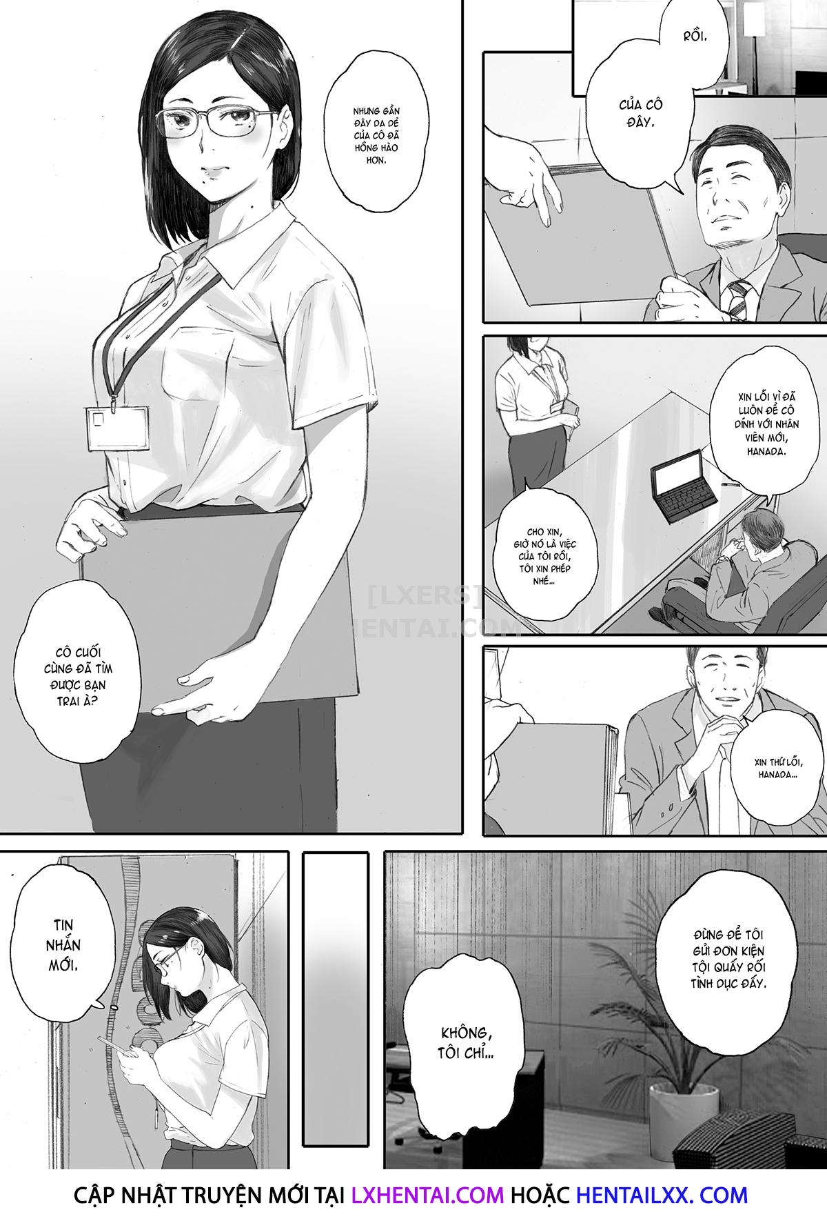 Đọc truyện hentai Middle-Aged Miss Hanada's Defloration - Oneshot