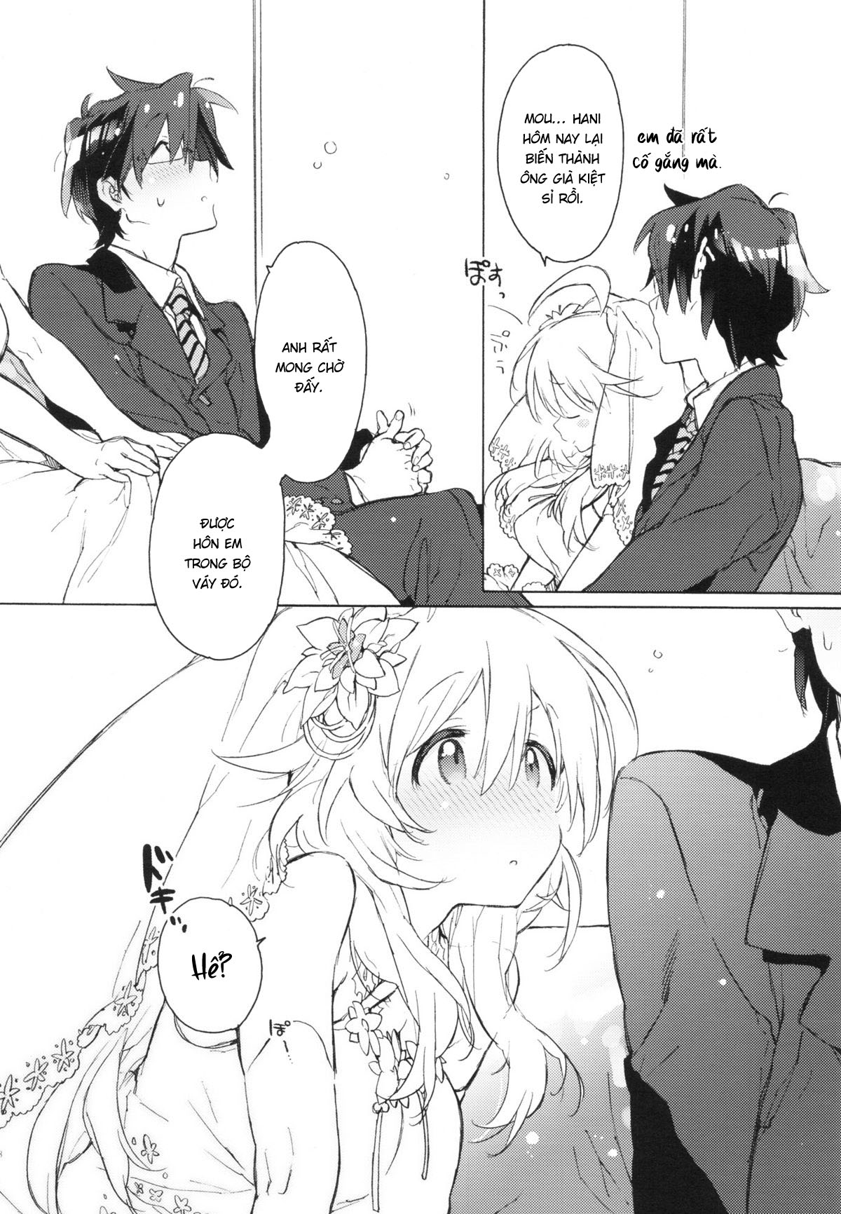 Đọc truyện hentai Miki Hoshii series - Anh đến để được yêu em với bó hoa trên tay