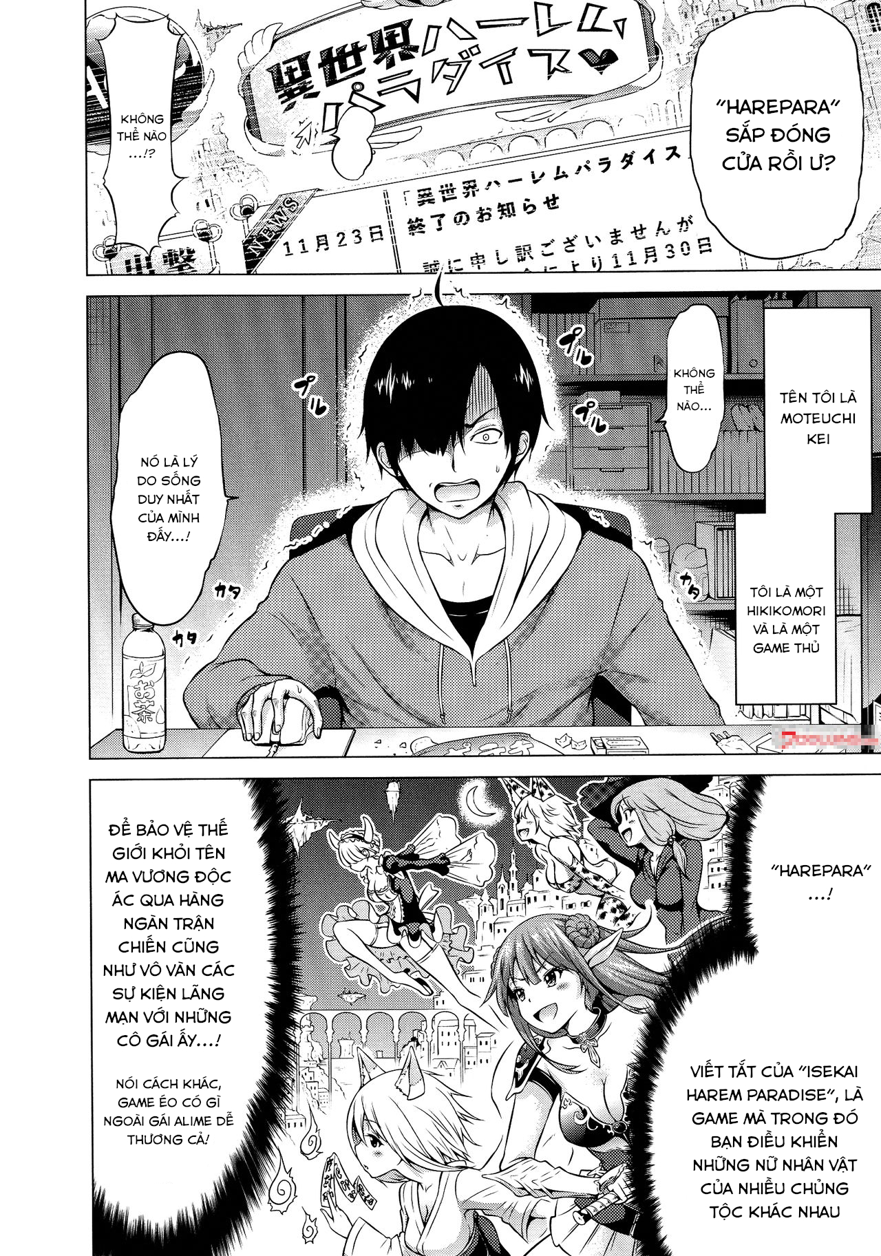 Đọc truyện hentai Isekai Harem Paradise - (Jou) Chap 1