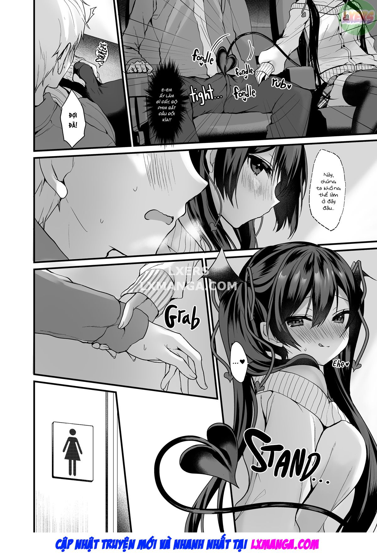 Đọc truyện hentai Succubus' Plan - Chap 4 - Plan D! - Fun In the Ladies Room!