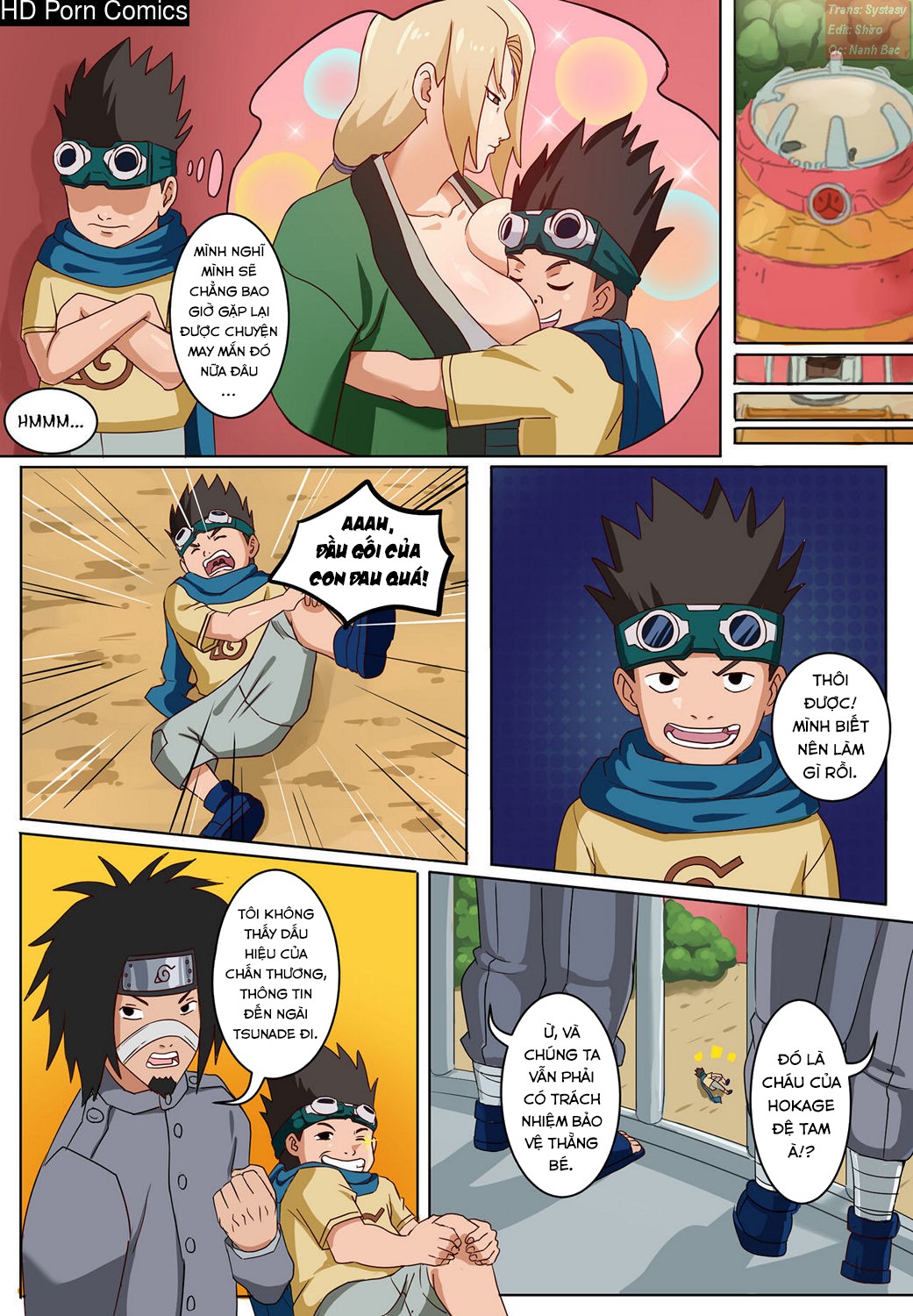 Đọc truyện hentai Tsunade & Konohamaru comic porn - Oneshot
