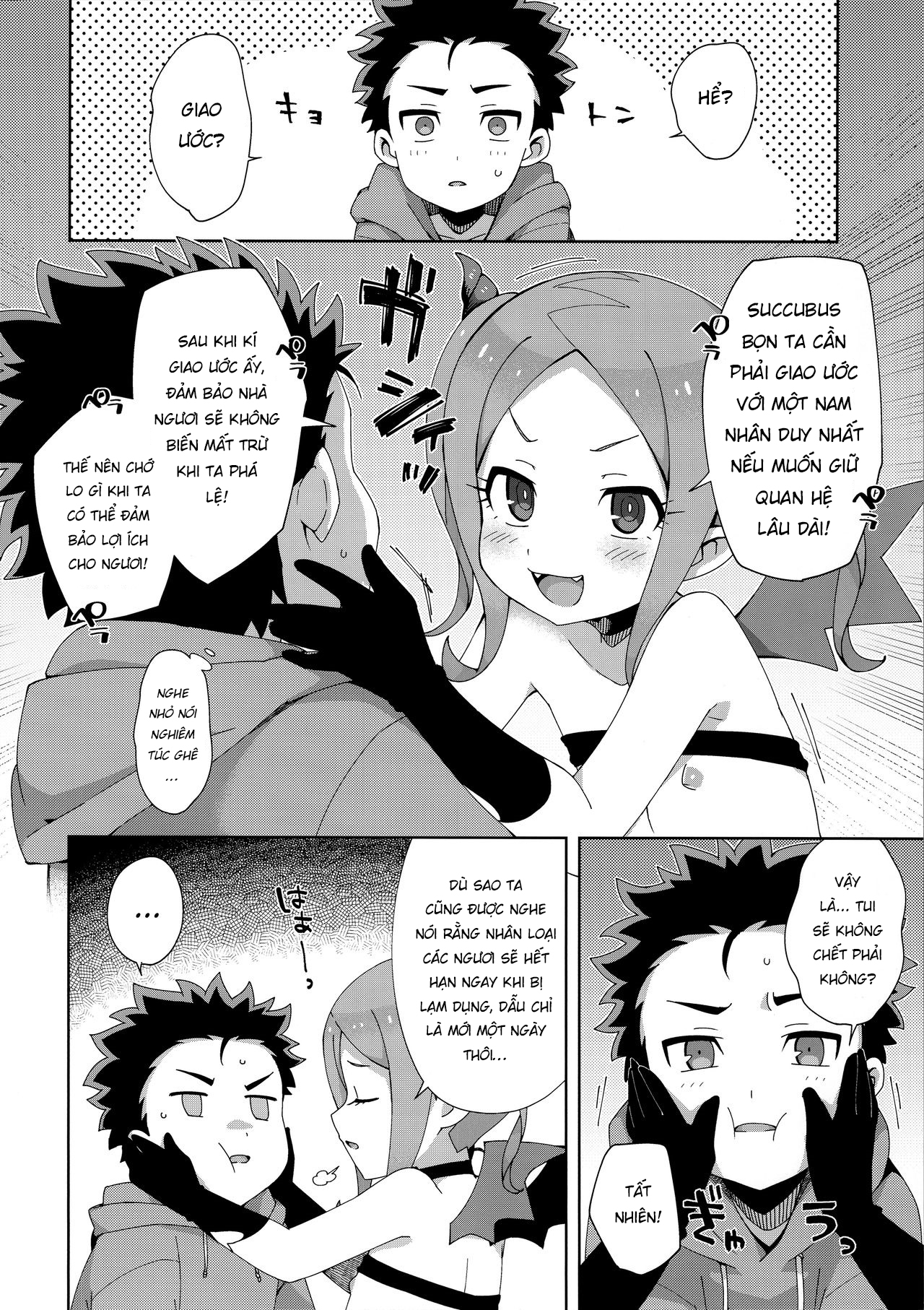 Đọc truyện hentai Hajimete wa Succubus - Oneshot