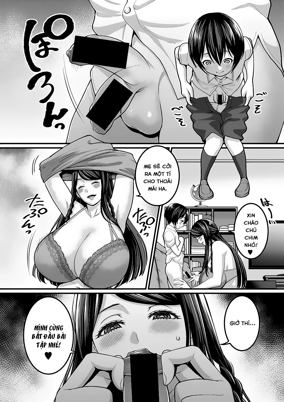 Đọc truyện hentai Bà mẹ dâm loàn và cậu con trai ngây thơ! Oneshot