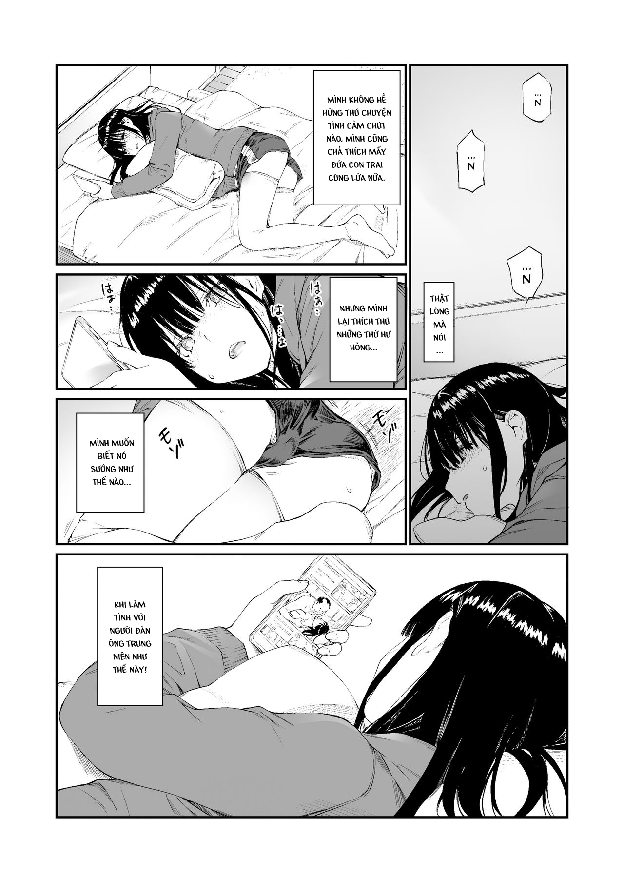 Đọc truyện hentai Lỗ lồn của mình được lấp đầy bởi một chú già - Oneshot