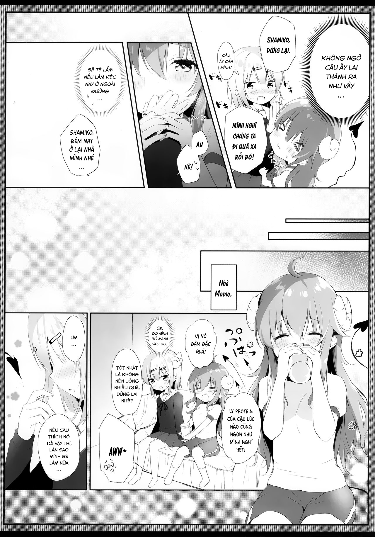 Đọc truyện hentai Shamiko wa Yokoshima Mazoku dattan da ne - Oneshot Ngọt
