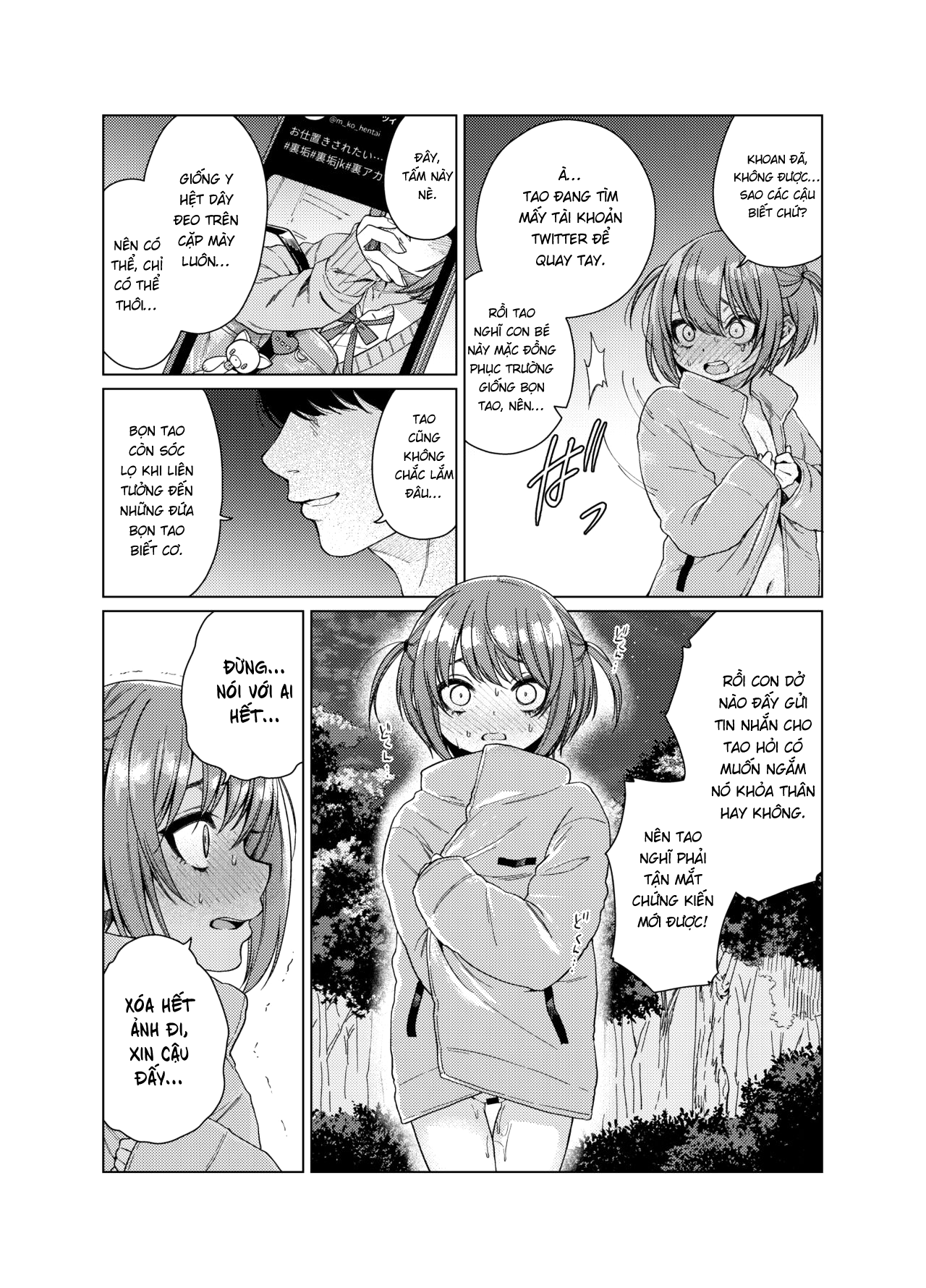 Đọc truyện hentai Uraaka ga Doukyuusei ni Barete Odosare Kyousei Roshutsu - Oneshot