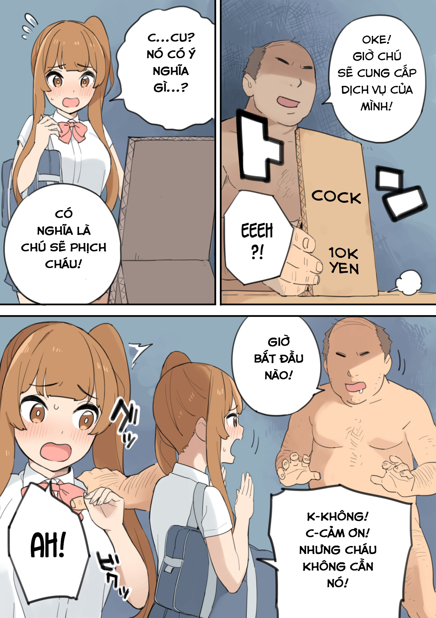 Đọc truyện hentai Chinpo Uri no Ossan - Oneshot