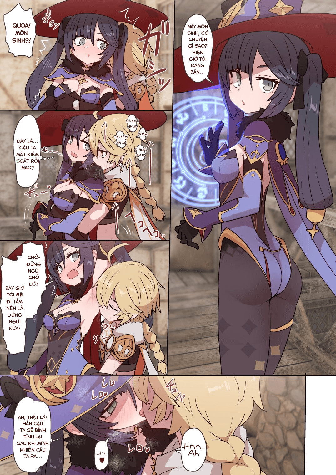Đọc truyện hentai Lấp đầy Mona và Fischl lần lượt... - ONESHOT