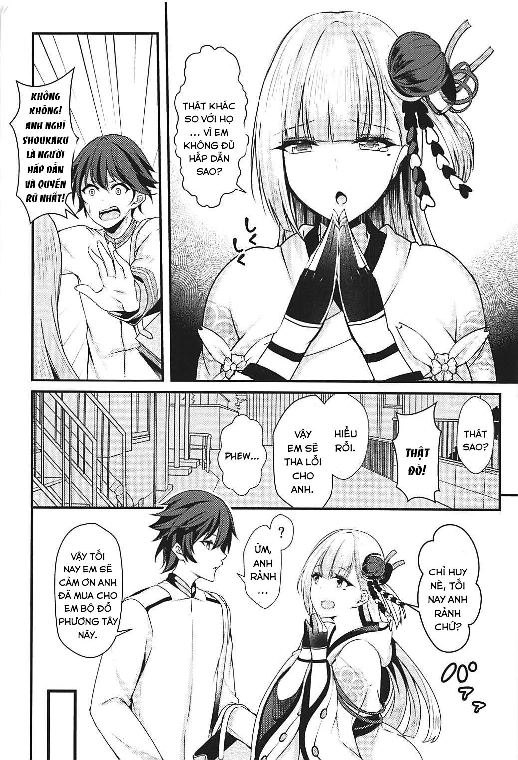 Đọc truyện hentai Có tốt không khi Shoukaku là người biến thái? - Oneshot