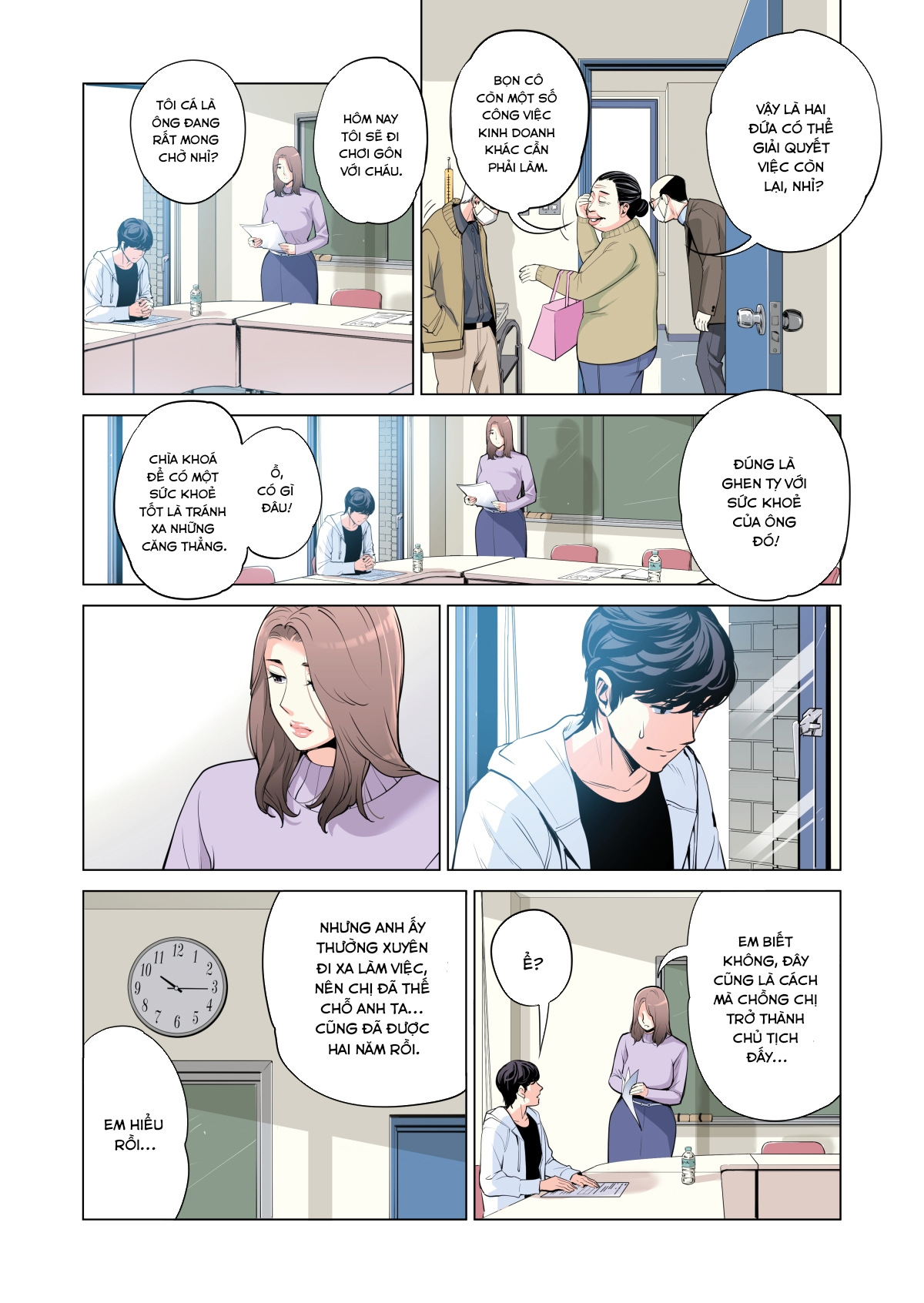 Đọc truyện hentai Những cô trợ lý đã có chồng - Chap 1 full màu