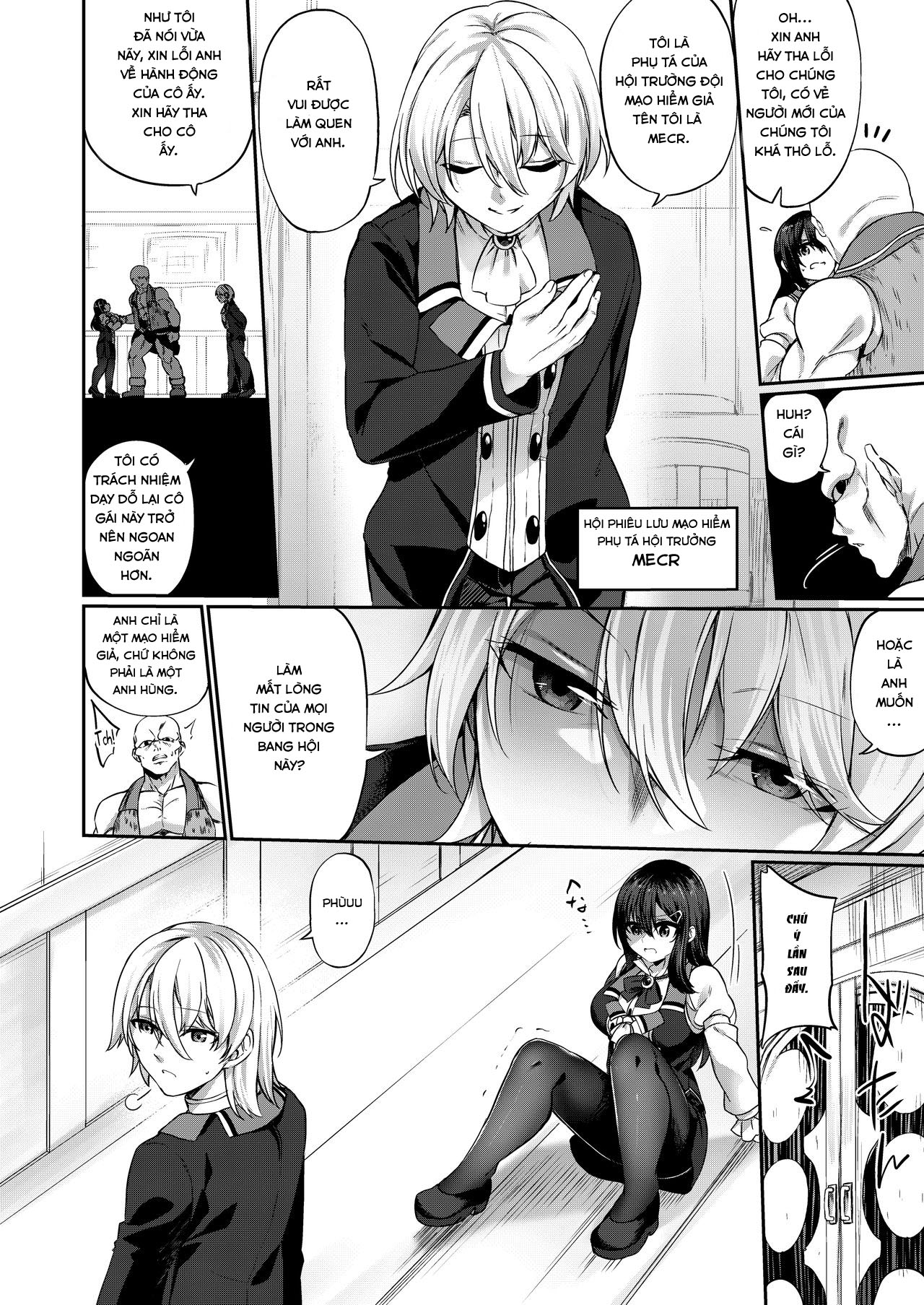 Đọc truyện hentai Ranbou Yuusha ga Bouken-sha Gild no Uketsuke jou ni Natte Shiawase ni Naru Hanashi - Chap 1