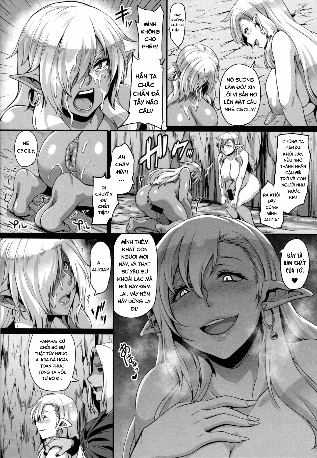 Đọc truyện hentai Reishuu No Dark Elf - Chap 3 - [END]