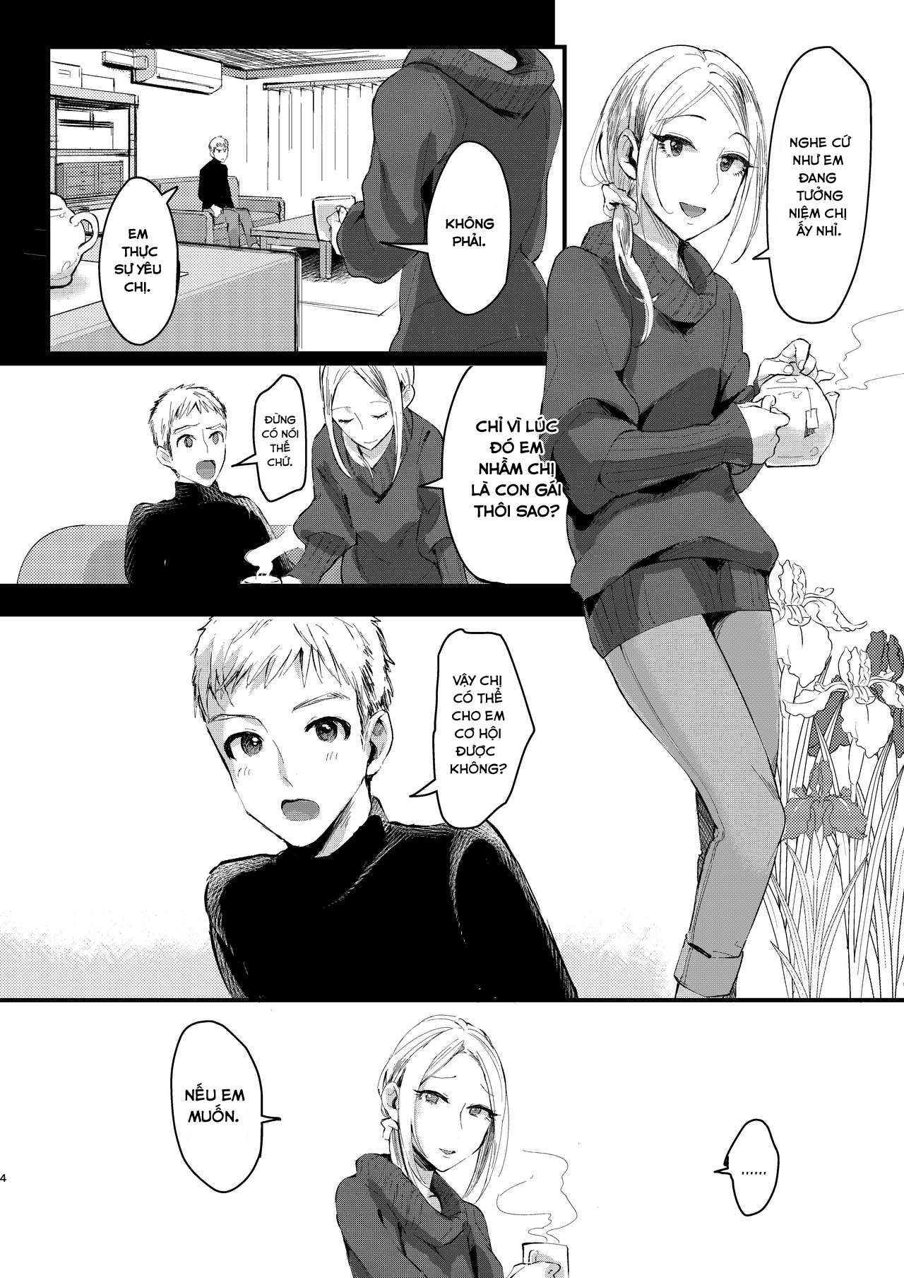Đọc truyện hentai Ani Itoko wa Yasashii Kanojo - Oneshot