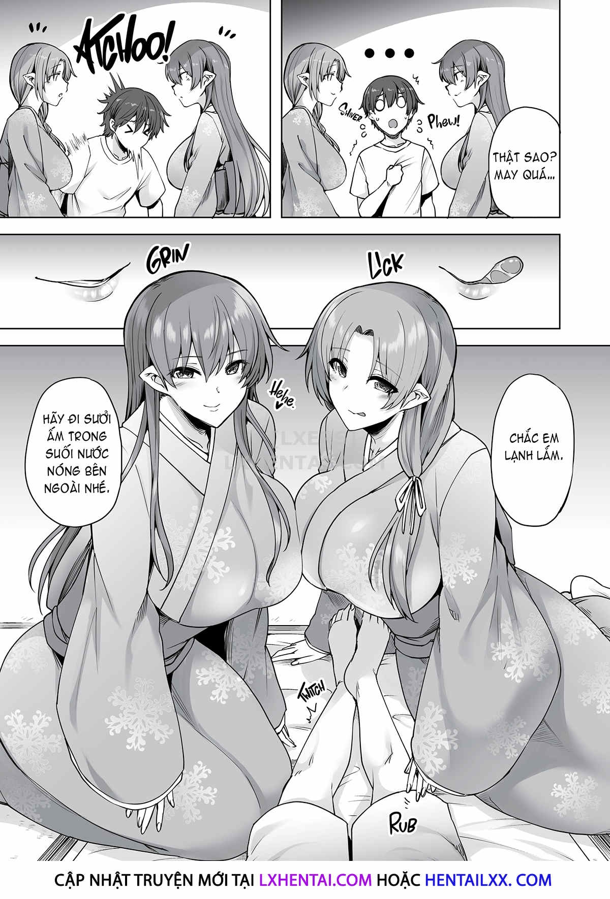 Đọc truyện hentai Spirited Away To The Snow Women's Harem - Oneshot