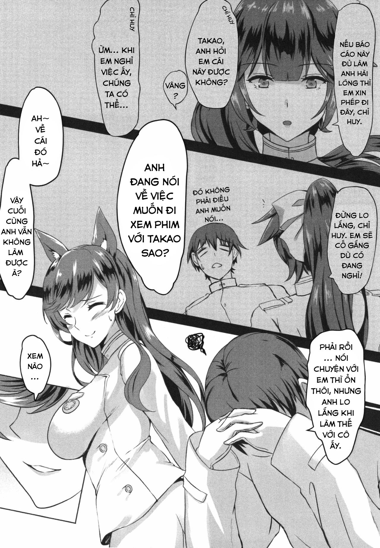 Đọc truyện hentai Atago-san! Kokuhaku no Houhou, Oshiete! - Oneshot
