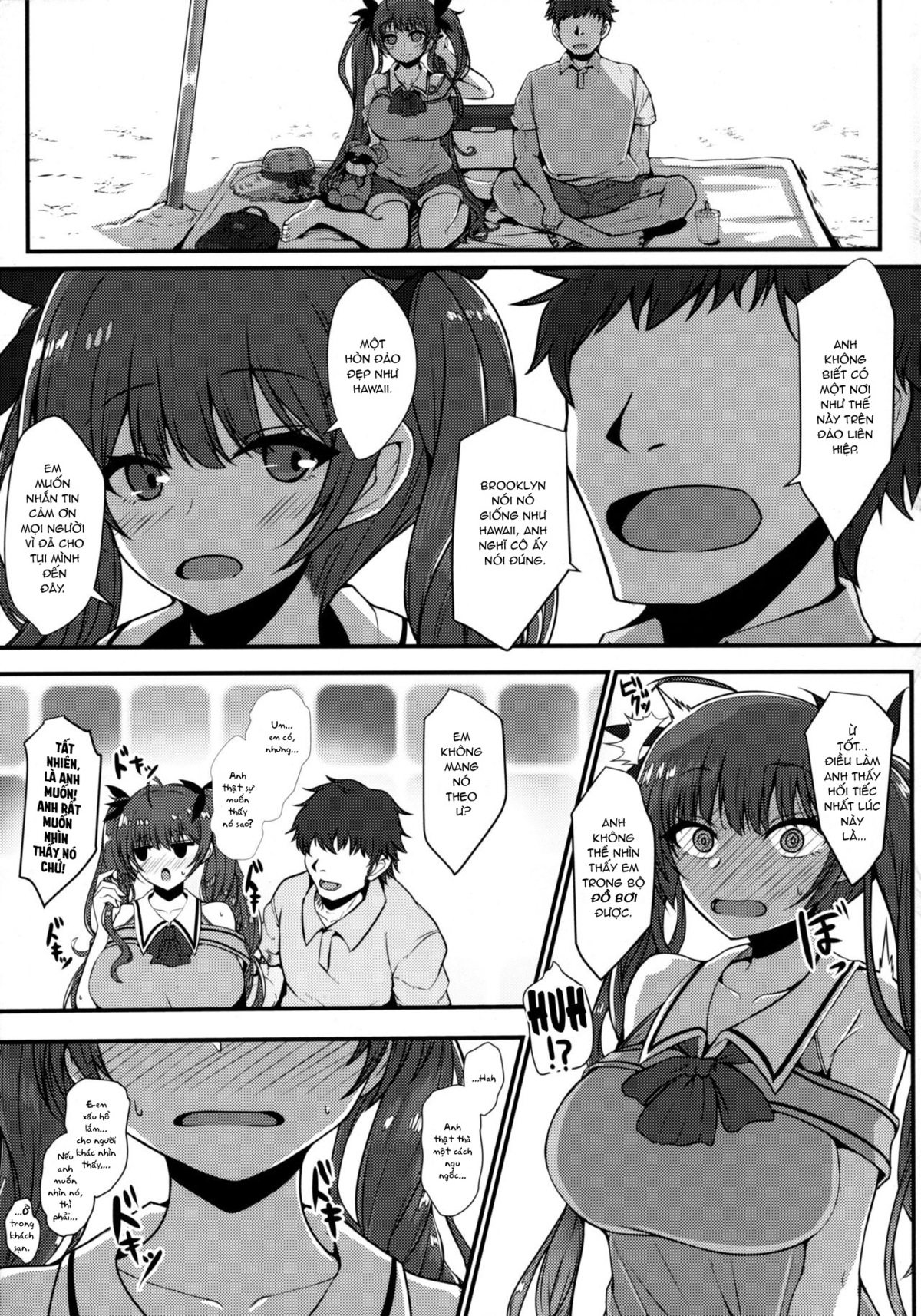 Đọc truyện hentai Ba ngày tuần trăng mật cùng Honolulu - Oneshot
