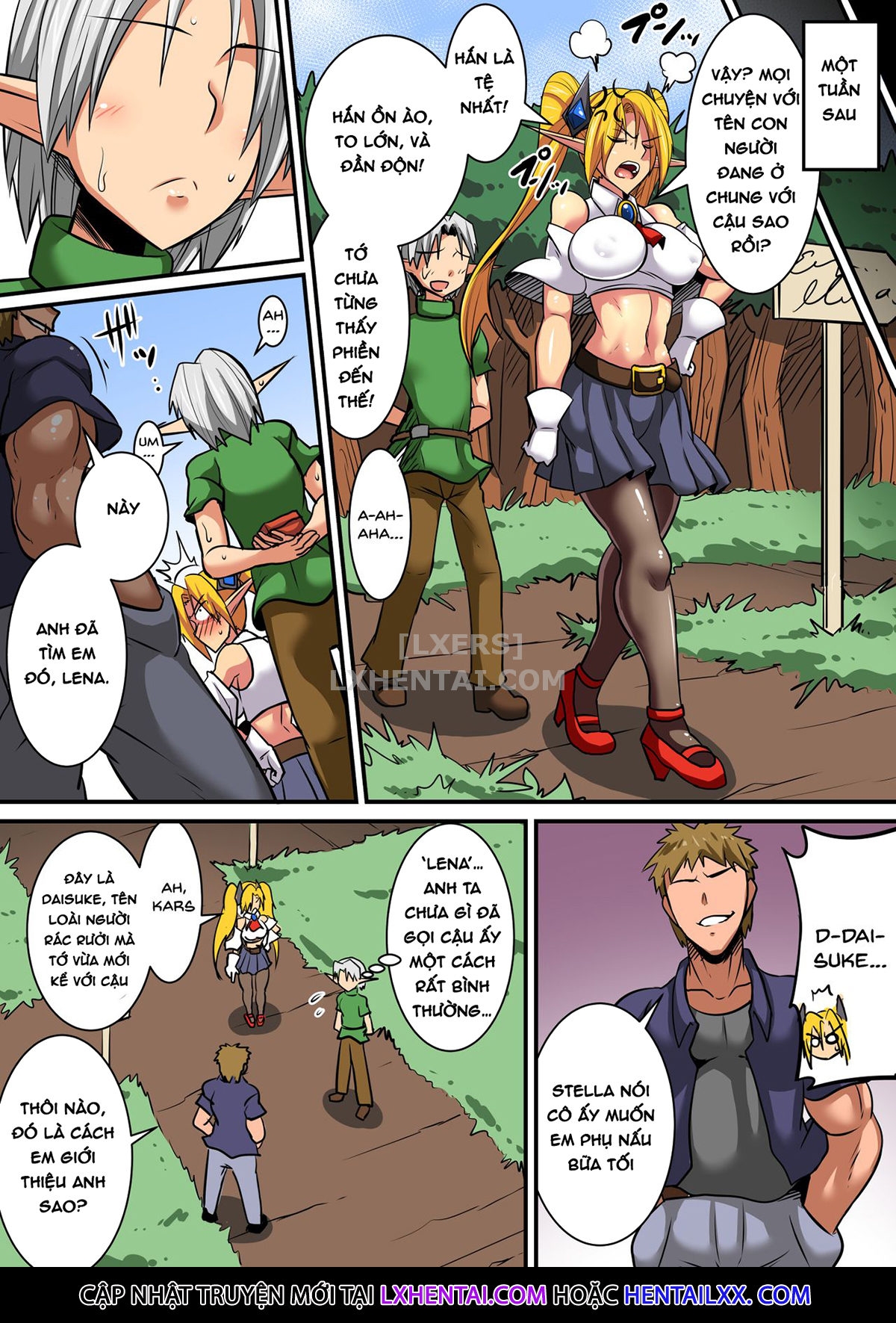 Đọc truyện hentai Having a Culture Exchange With an Elf Mother and Daughter - Chap 2 ~Lena Edition~