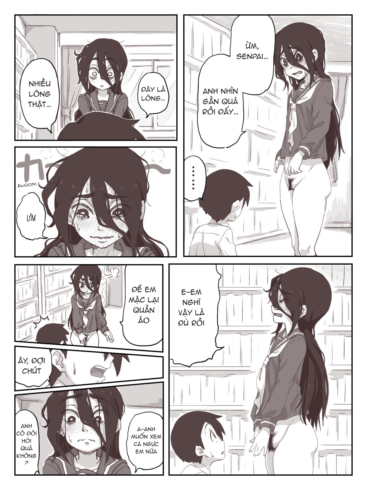 Đọc truyện hentai Senpai, hãy ra trên tay em - Oneshot