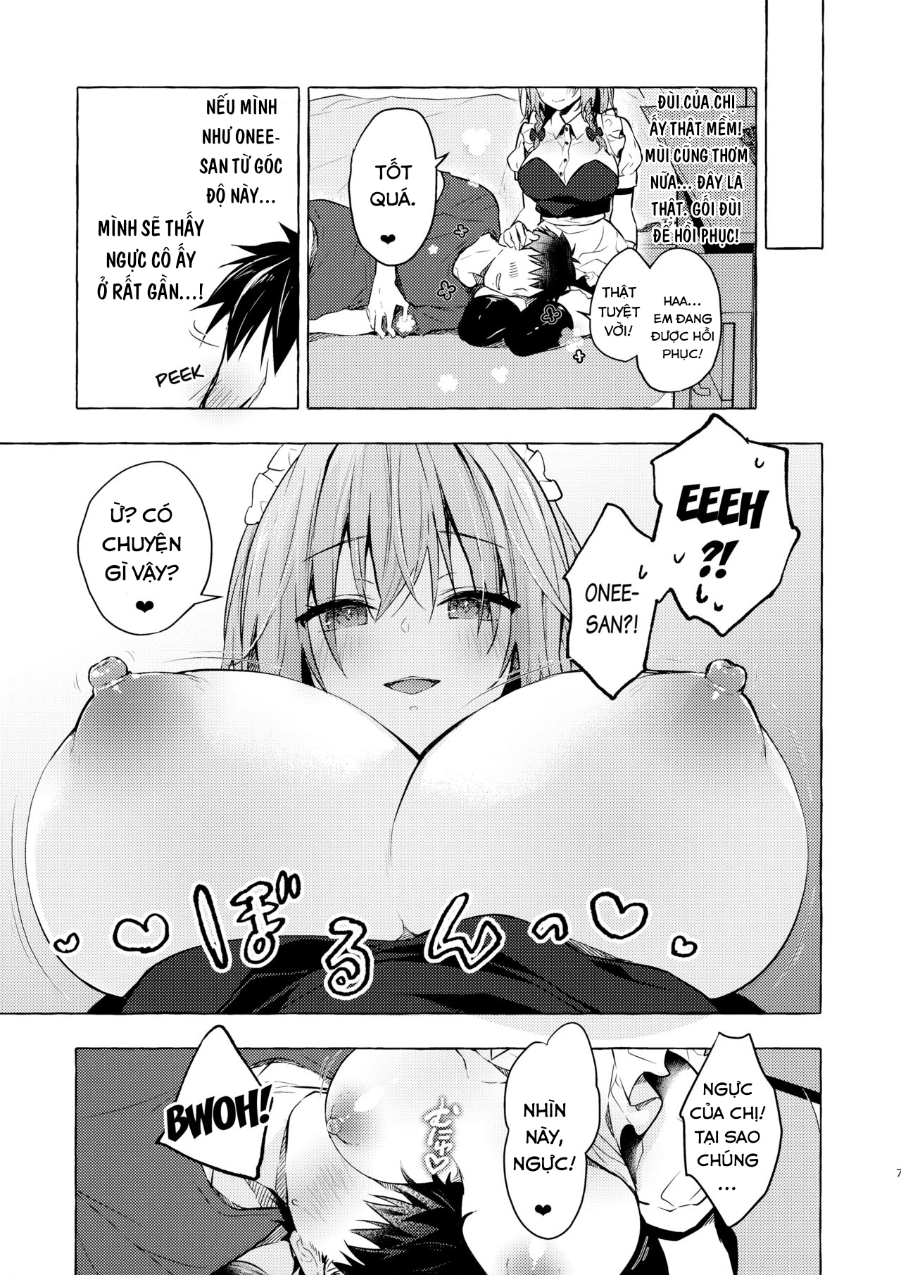 Đọc truyện hentai Tonari no Sakuya-san 3 Iyashi Maid Sakuya no Zubuzubu Gohoushi Sex (Touhou Project) - Oneshot