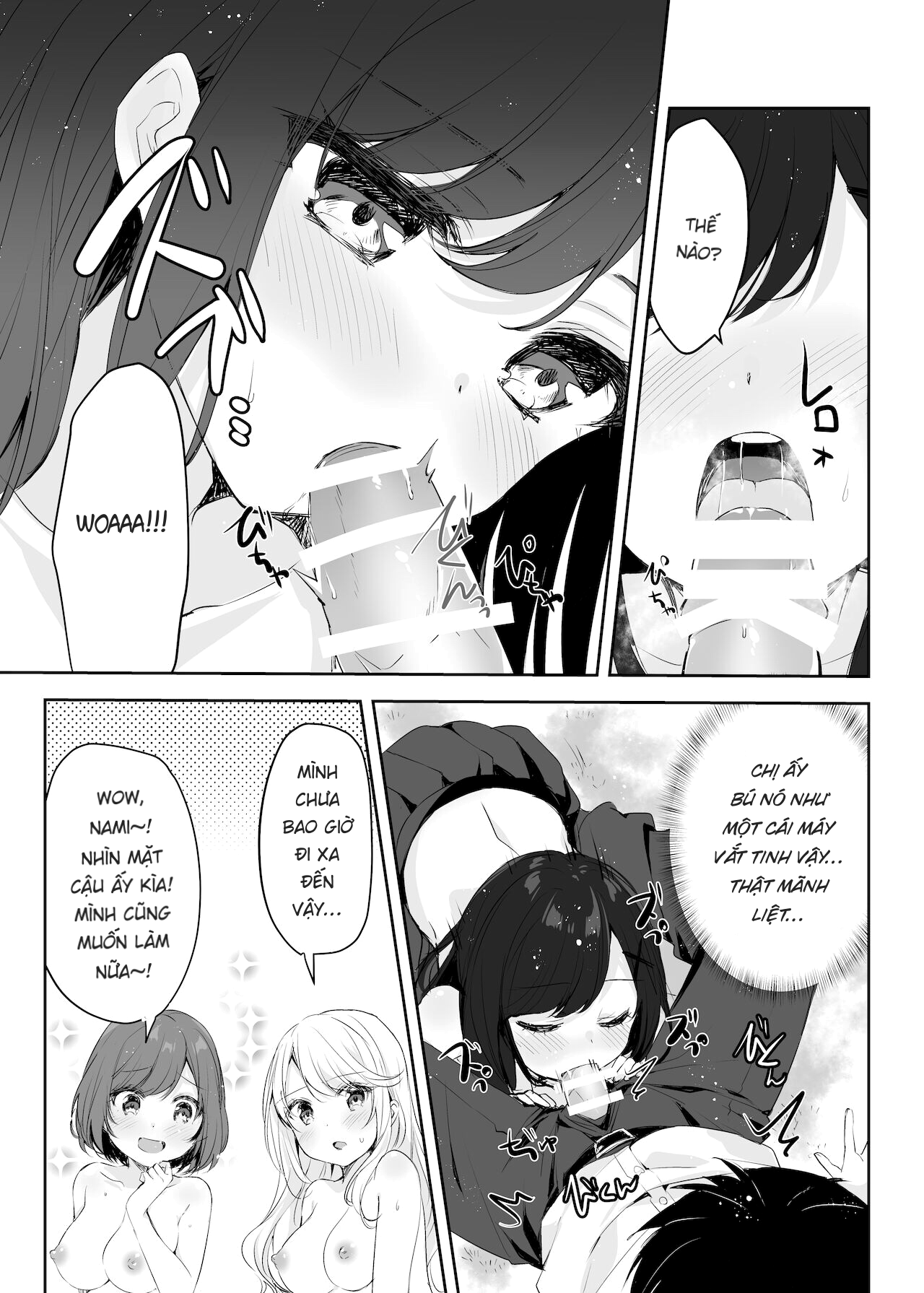 Đọc truyện hentai Họ tỉnh giấc khi tôi đang cố hiếp chị gái và bạn của bà ấy trong khi họ đang ngủ. - Oneshot