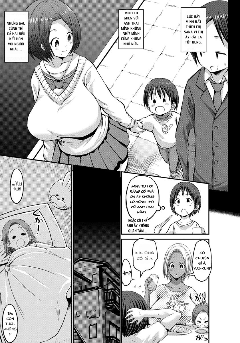 Đọc truyện hentai Ani no Osananajimi Kuro Gyaru Mama to Ototou no Boku - Chap 1