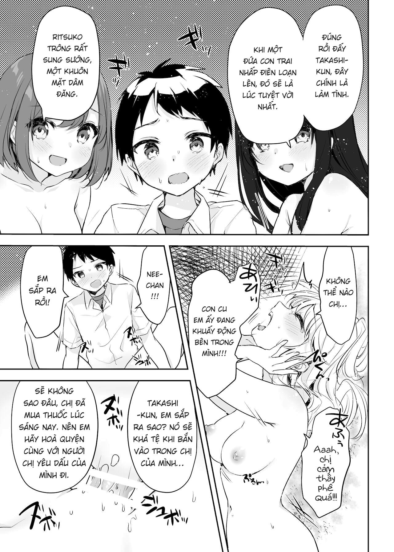 Đọc truyện hentai Họ tỉnh giấc khi tôi đang cố hiếp chị gái và bạn của bà ấy trong khi họ đang ngủ. - Oneshot