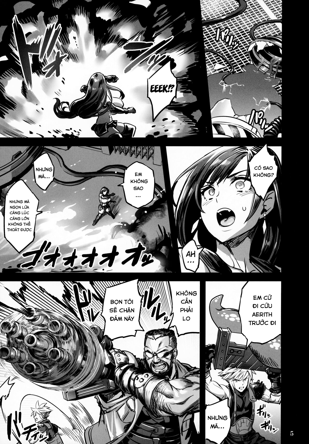 Đọc truyện hentai Deka Chichi Terrorist no Kousei Kouhai Jikken (Final Fantasy VII) - Oneshot