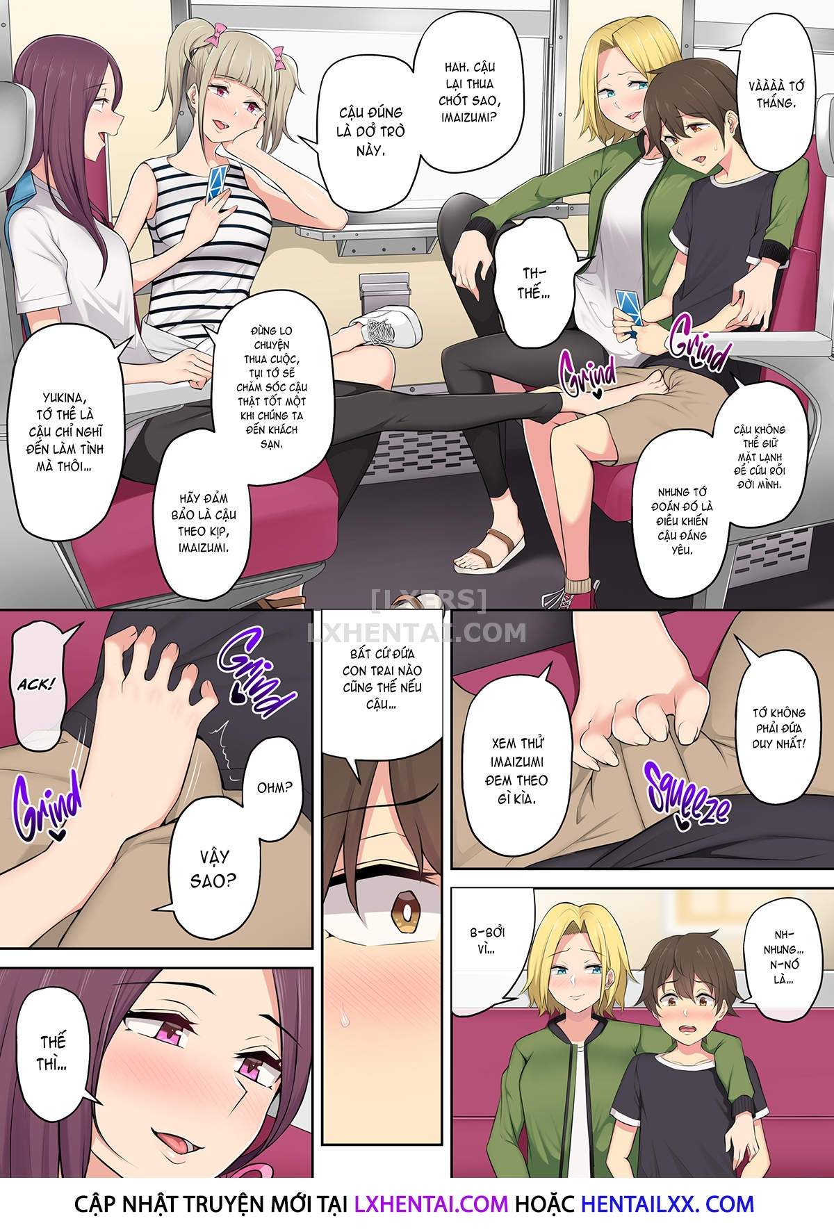 Đọc truyện hentai Imaizumi đưa cả bầy Gyaru về nhà mình - Chap 2