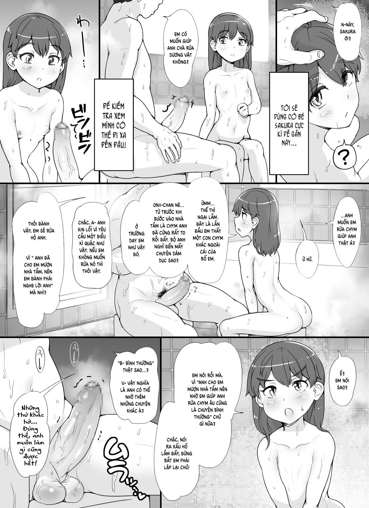 Đọc truyện hentai Dàn gái xinh trong bồn tắm - Chap 1 - Chơi em Loli