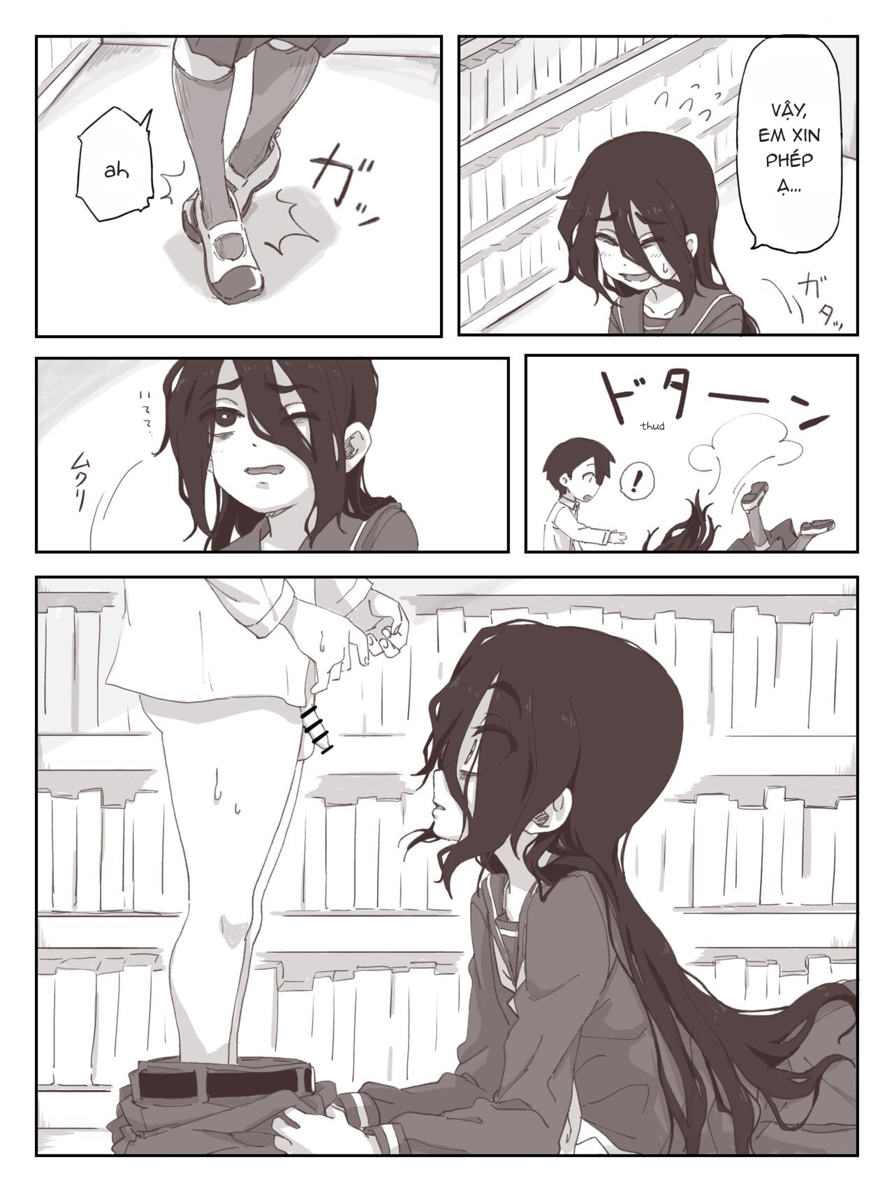 Đọc truyện hentai Senpai, hãy ra trên tay em - Oneshot