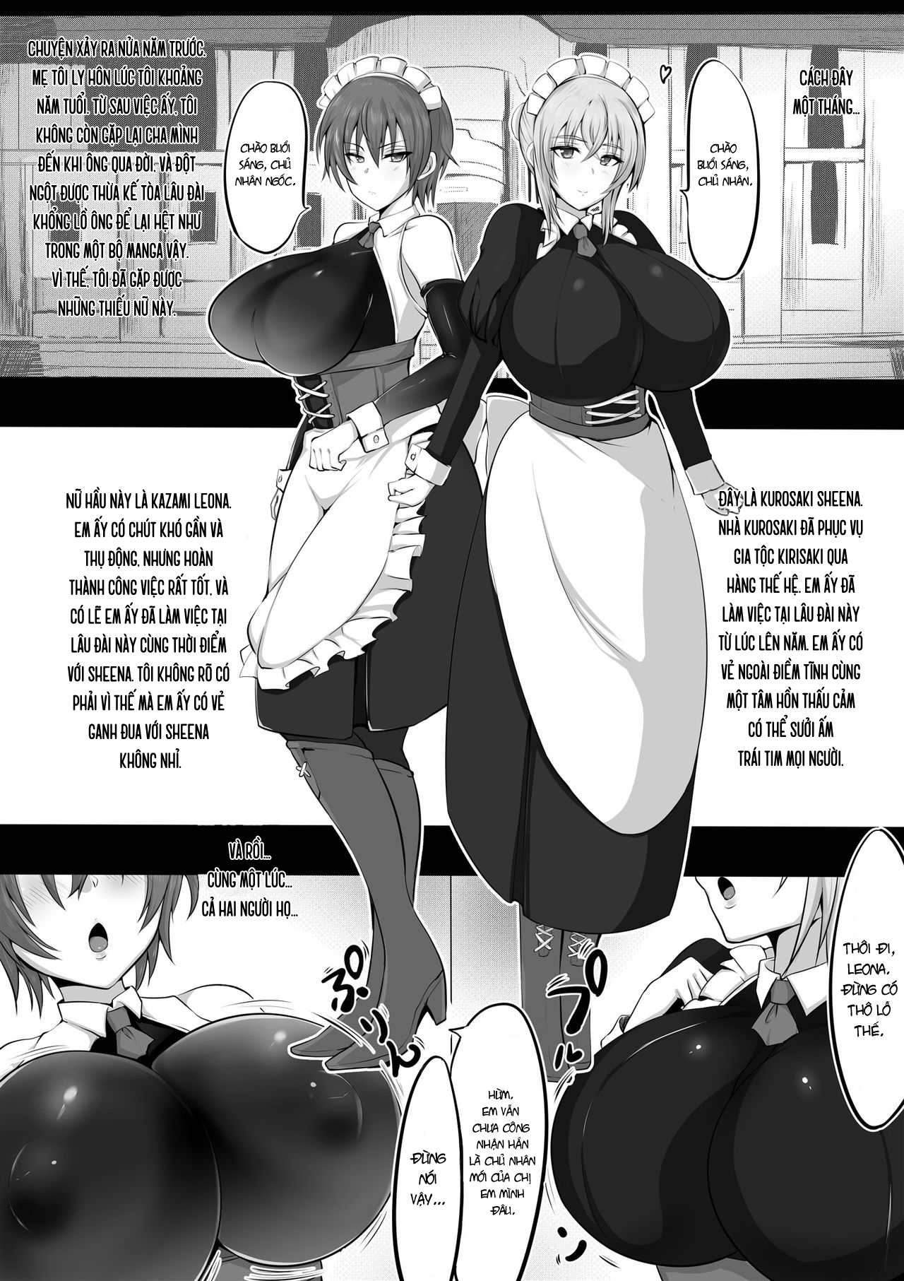 Đọc truyện hentai Hai nàng hầu ngọt nước - Oneshot
