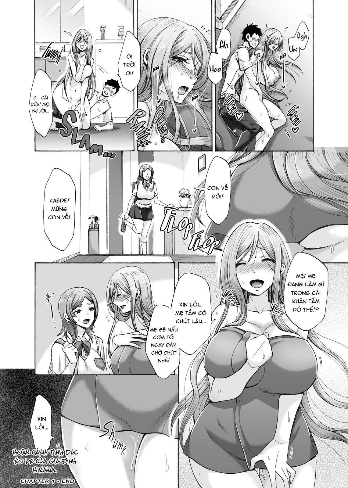 Đọc truyện hentai Mối quan hệ tình dục éo le trong gia đình Hikawake!!! - Chap 1