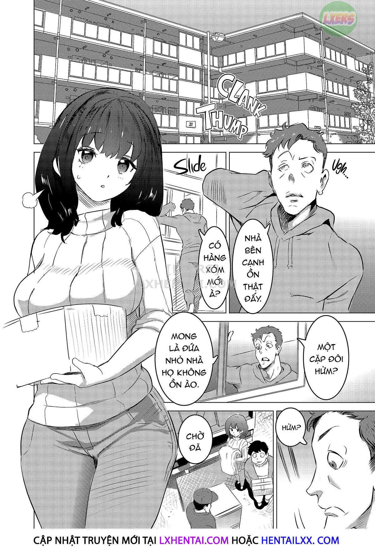 Đọc truyện hentai My Wife Would Never Moan Like in the Unrealistic Porn My Neighbor Watches - Chap 1