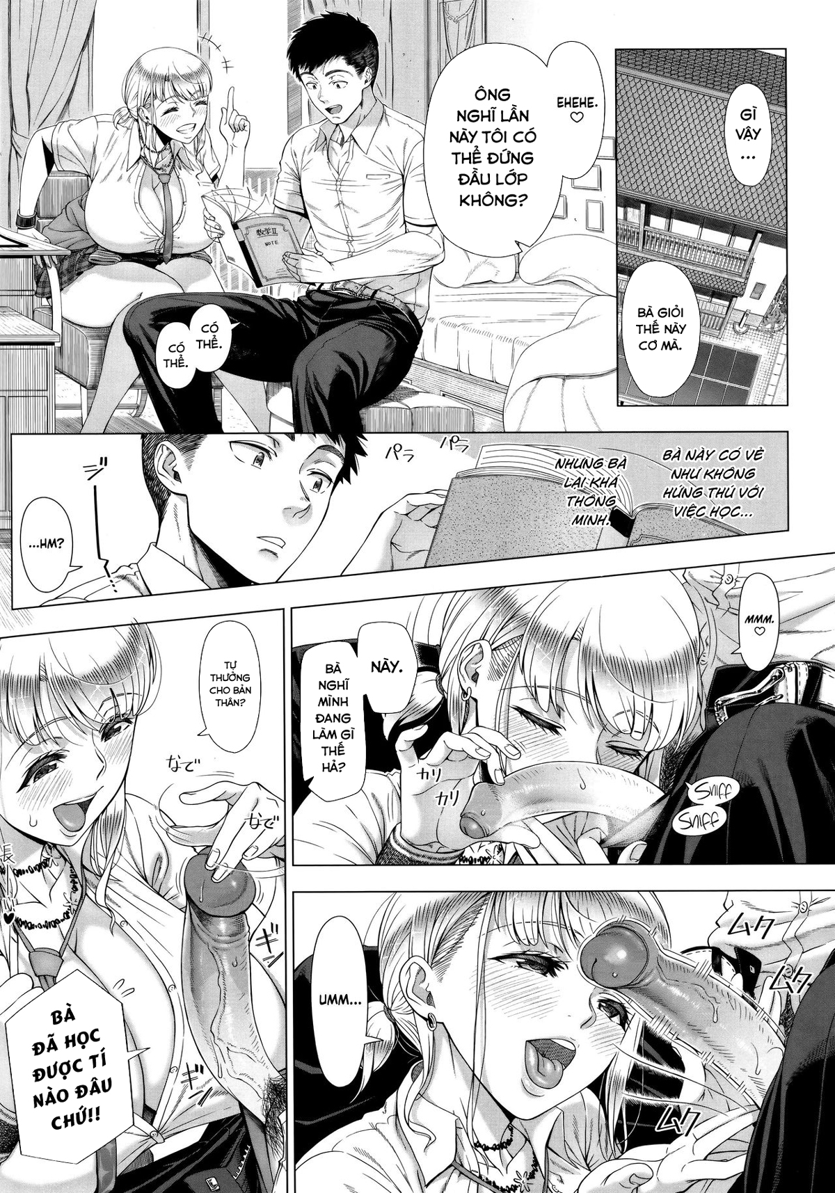 Đọc truyện hentai Ôn thi cùng mẹ nữ sinh - Oneshot