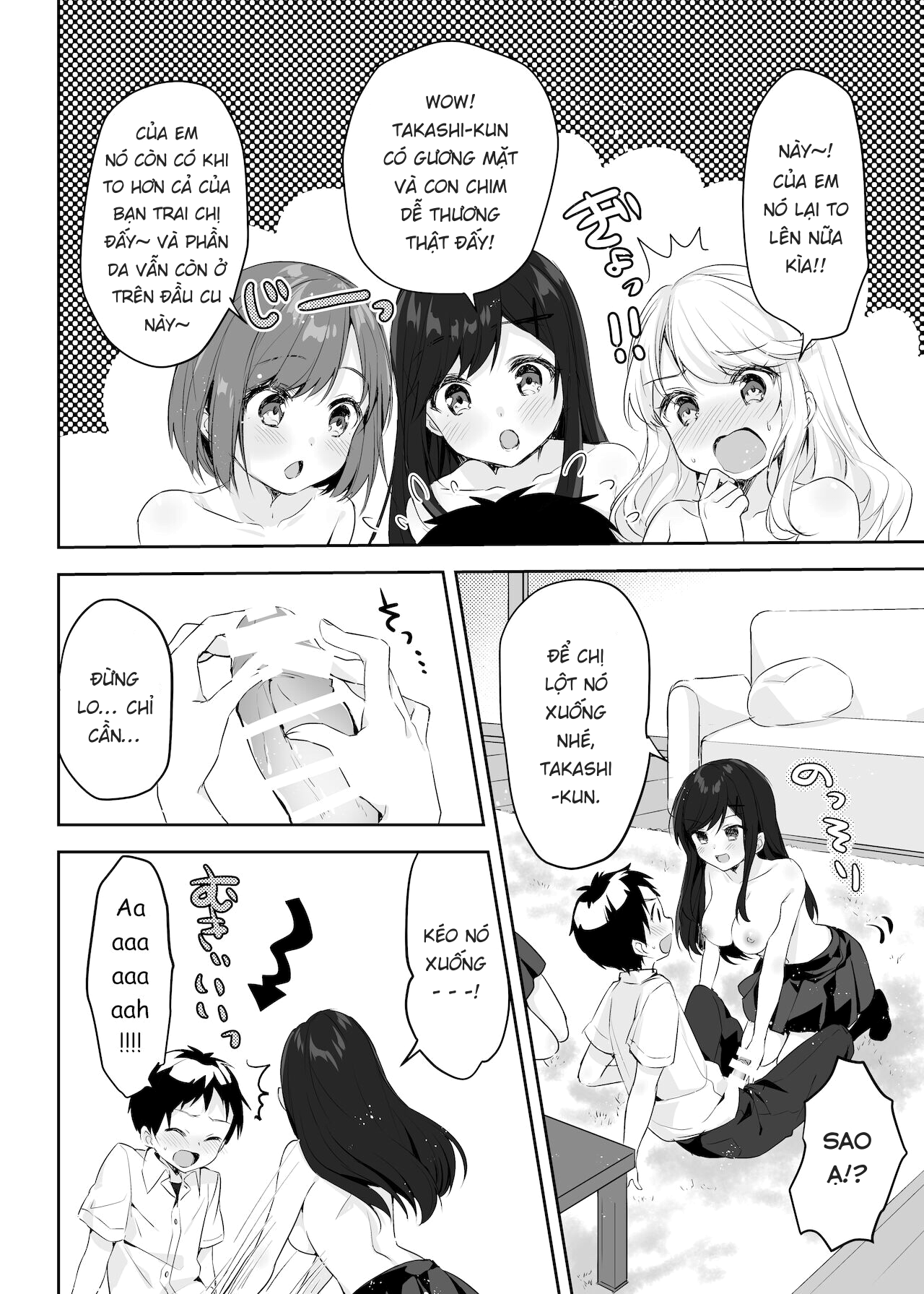 Đọc truyện hentai Họ tỉnh giấc khi tôi đang cố hiếp chị gái và bạn của bà ấy trong khi họ đang ngủ. - Oneshot
