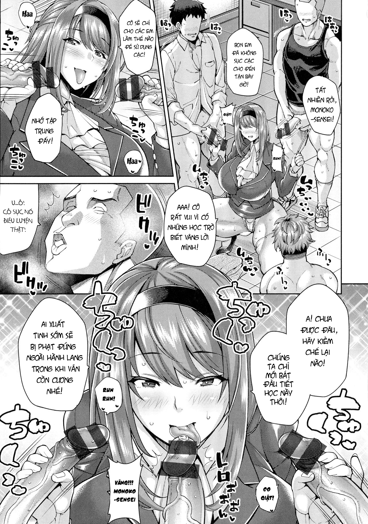 Đọc truyện hentai Momoko-sensei no Tanoshii Seikyouiku - Oneshot