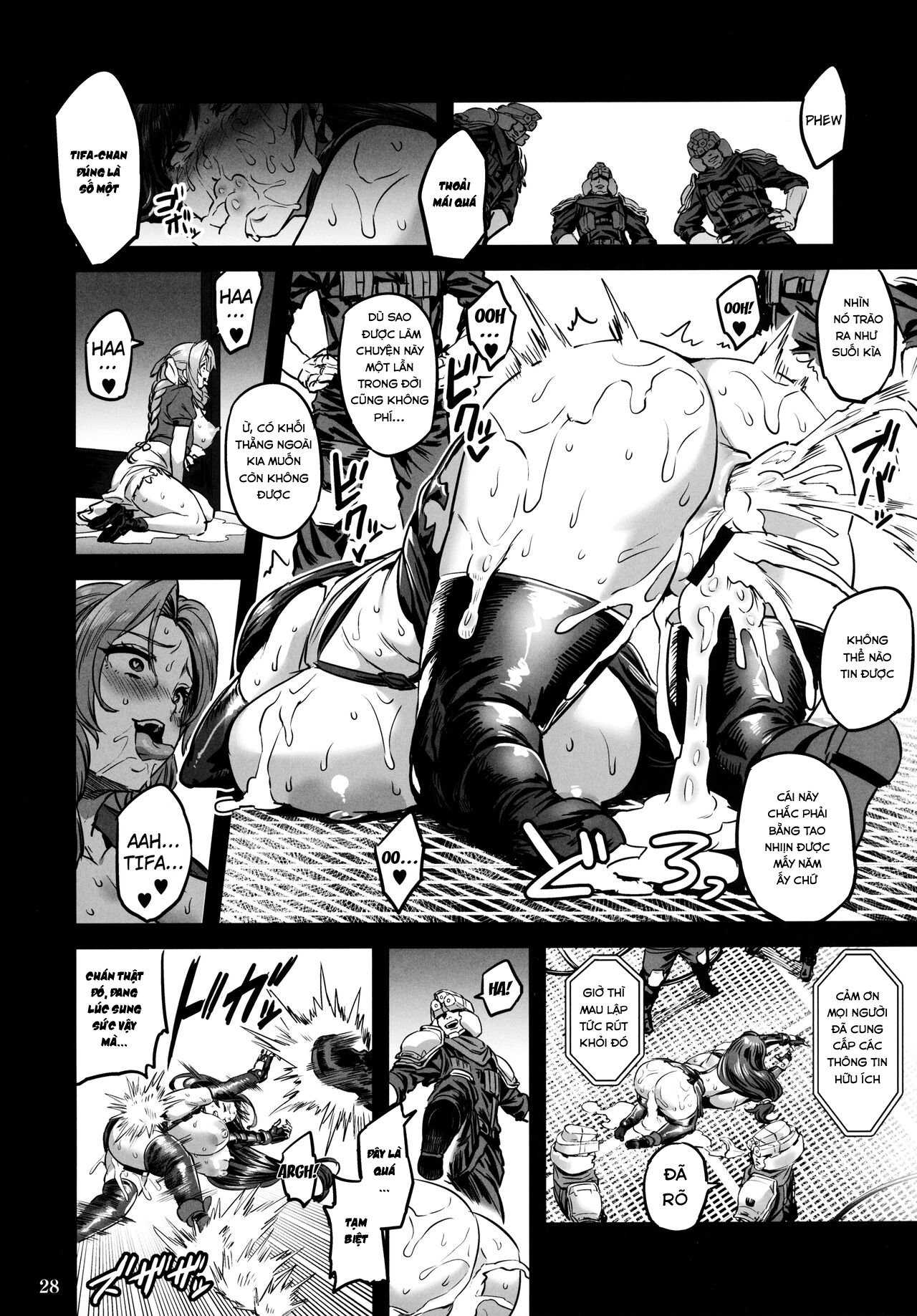 Đọc truyện hentai Deka Chichi Terrorist no Kousei Kouhai Jikken (Final Fantasy VII) - Oneshot