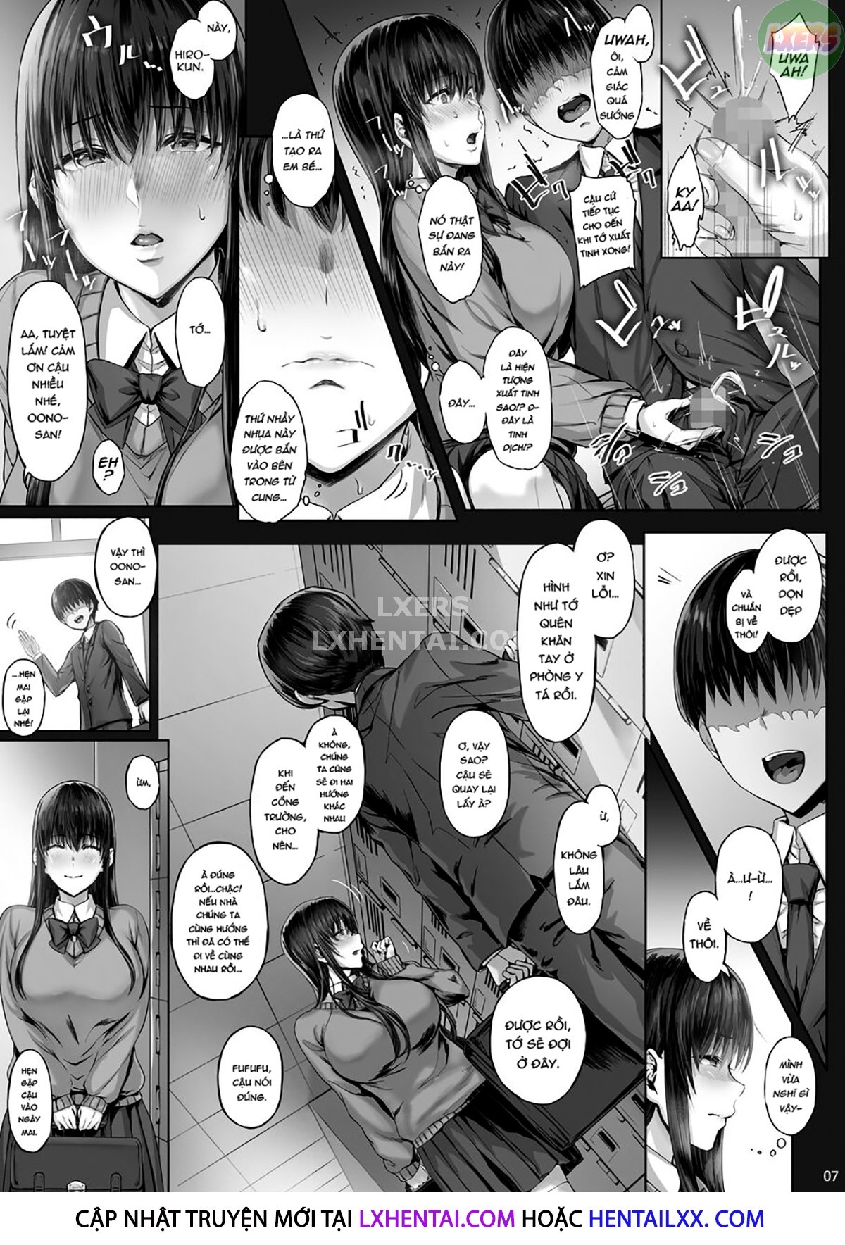 Đọc truyện hentai Kanojo Ga Boku No Shiranai Tokoro De - Chap 1