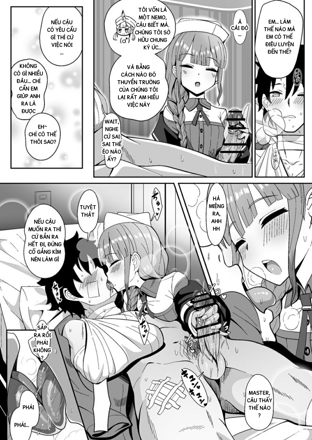 Đọc truyện hentai Jimuteki ni Shori Shite Kureru Nurse-san - Oneshot