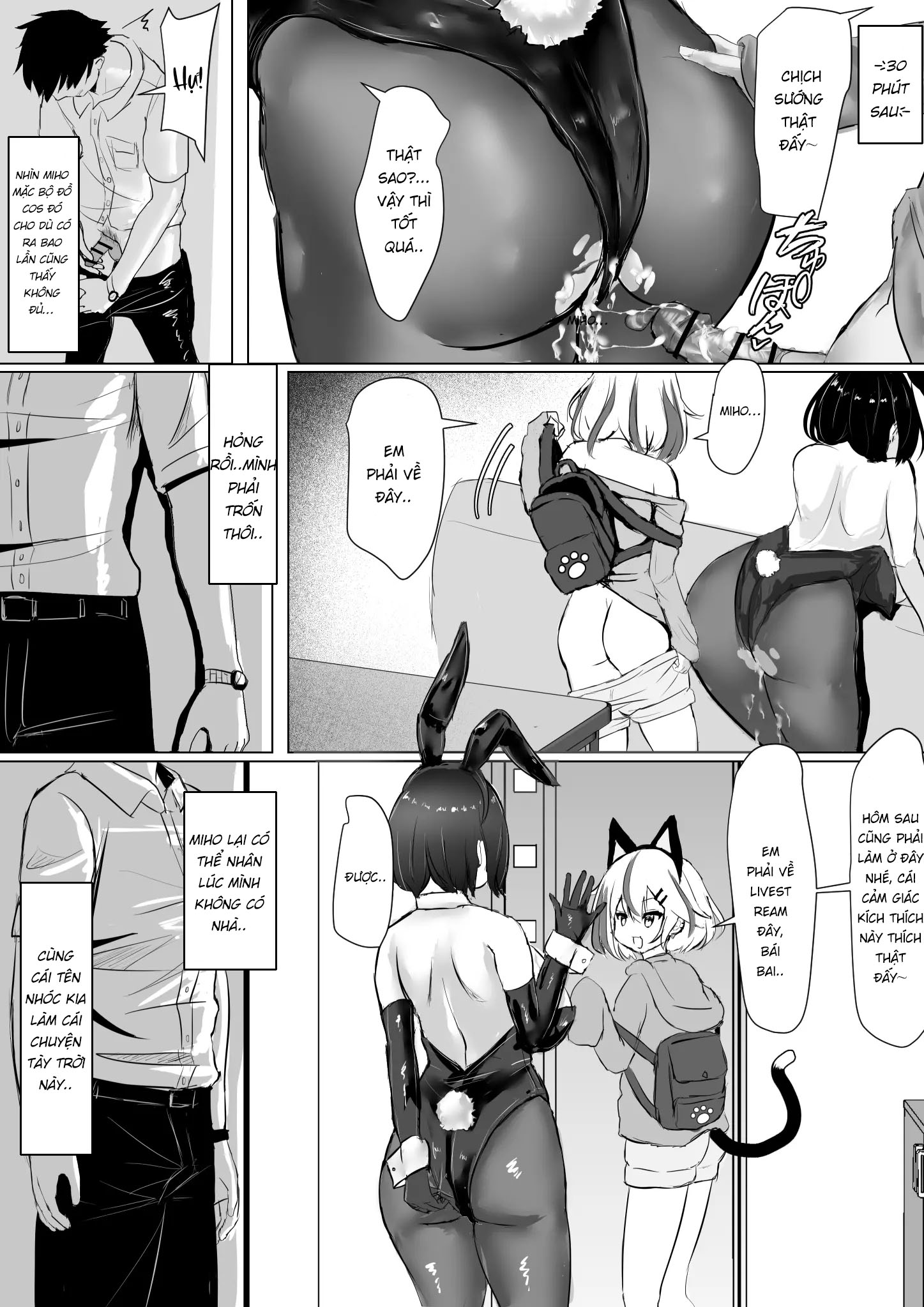 Đọc truyện hentai Câu chuyện về cô vợ otaku bị một thằng nhóc idol streamer vụng trộm - Chap 3