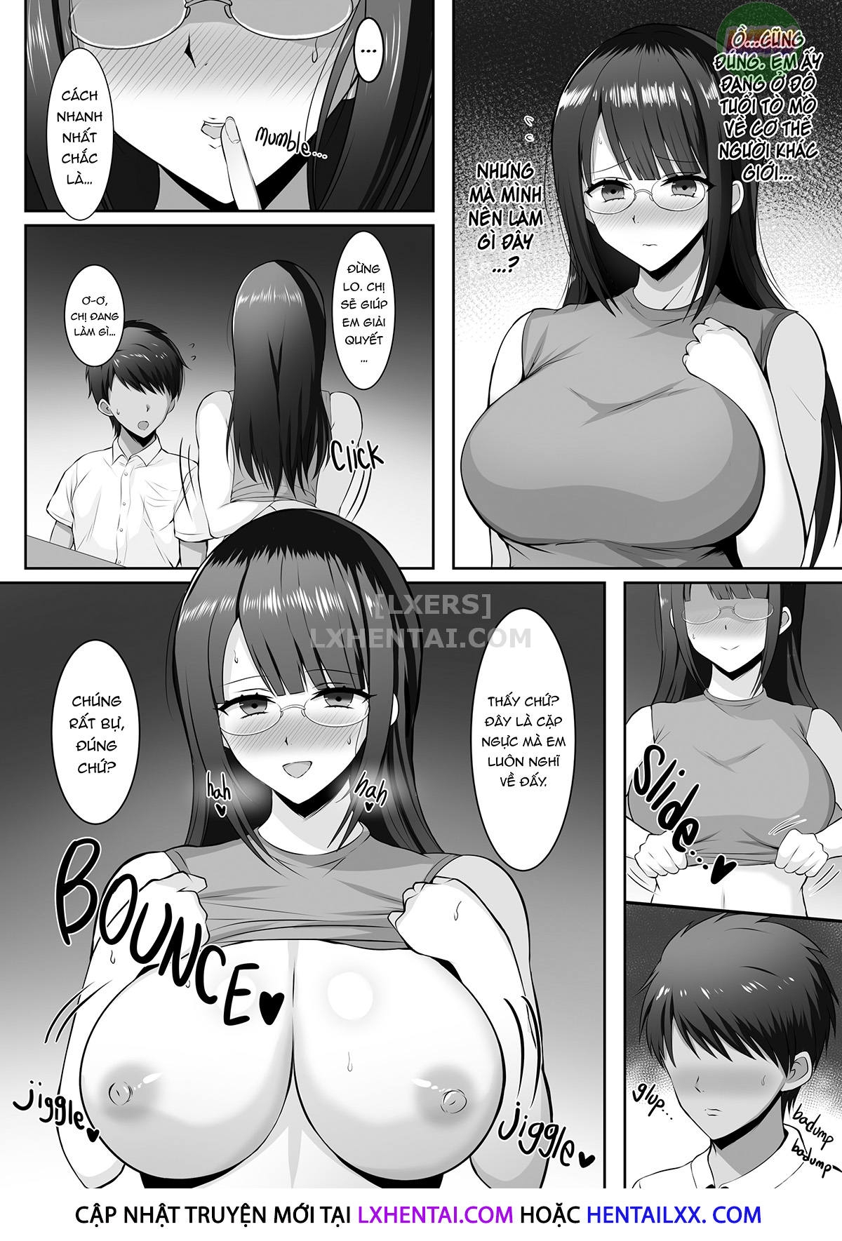 Đọc truyện hentai Bóp nát bộ ngực khủng của bà chị gia sư - Oneshot