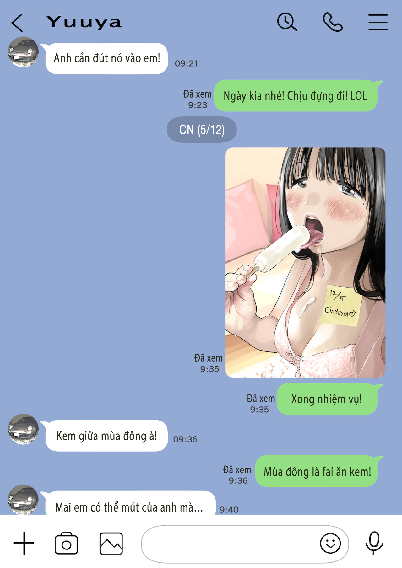 Đọc truyện hentai Phát hiện sừng khi xem trộm điện thoại bạn gái (Phần 2) - Chap 3: Send nude