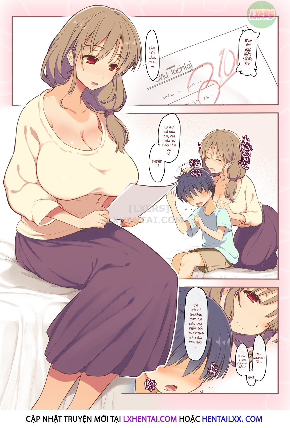 Đọc truyện hentai I Got a Perfect Score on my Test so I Asked for a Naughty Favor - Oneshot