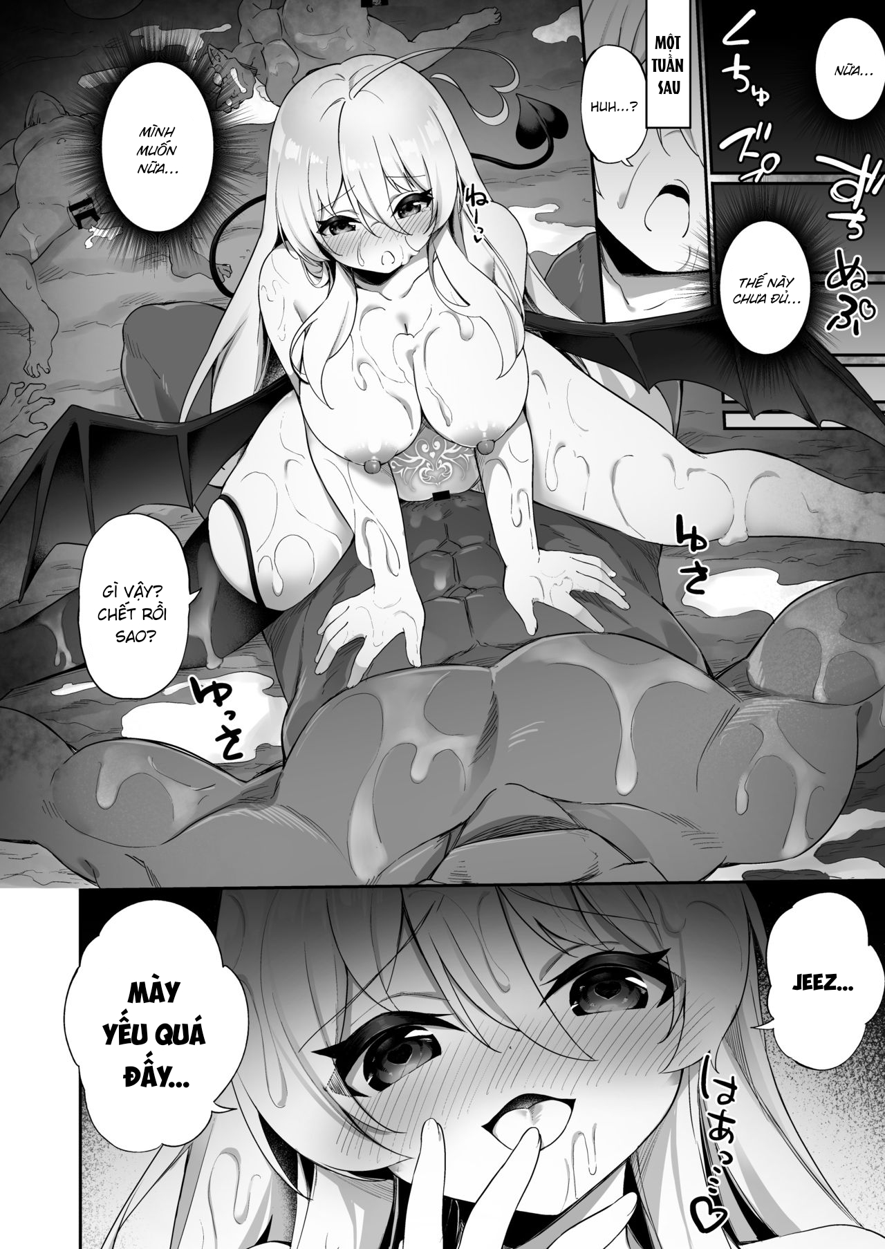 Đọc truyện hentai Câu chuyện về chàng trai dũng cảm đã thua trận trước Ma vương và rồi tận hưởng cuộc sống với tư cách là một succubus - Oneshot
