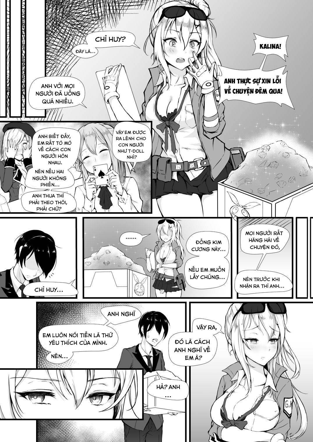 Đọc truyện hentai Một nụ hôn đáng giá bao nhiêu kim cương? - Oneshot